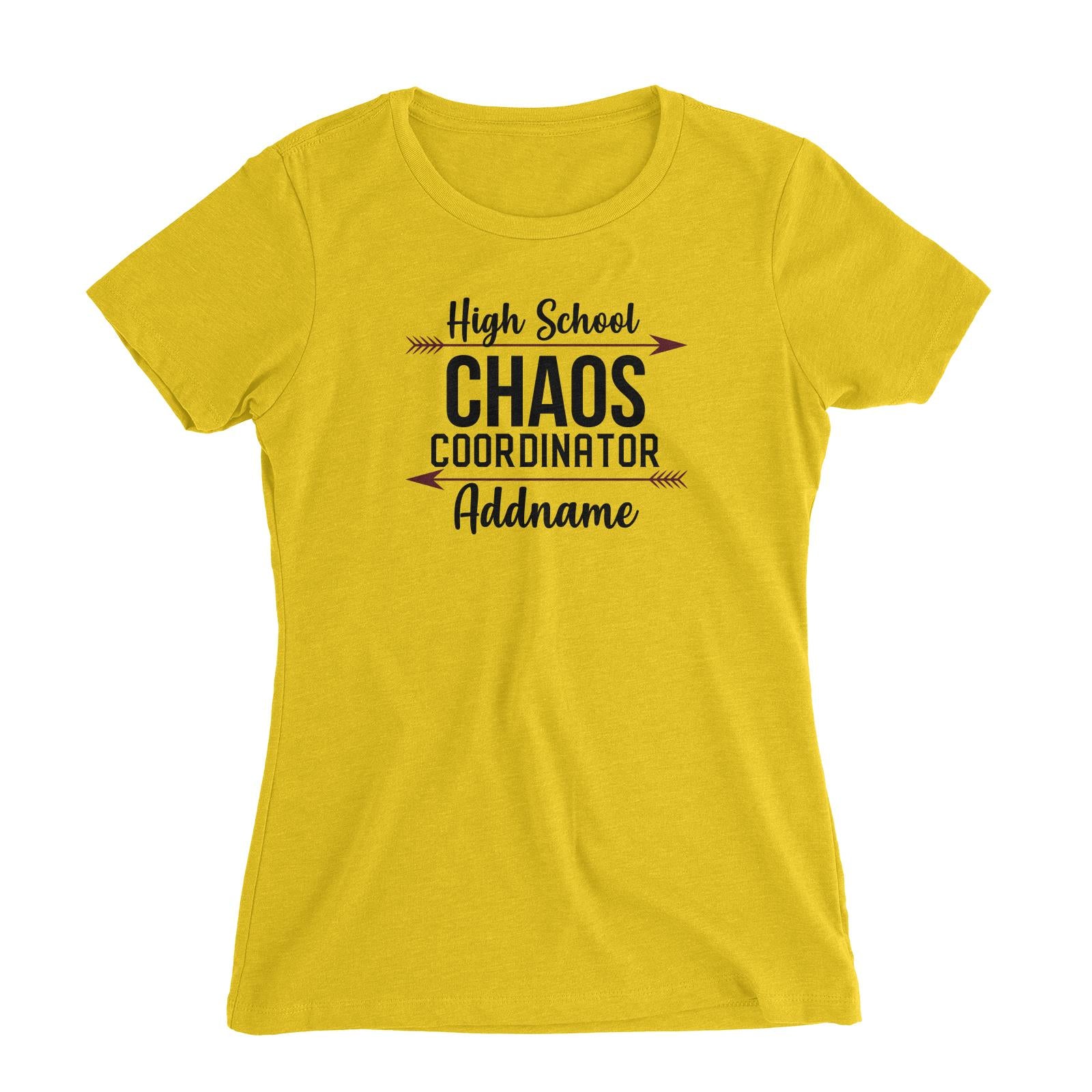 Chaos Coordinator Series High School Women's Slim Fit T-Shirt