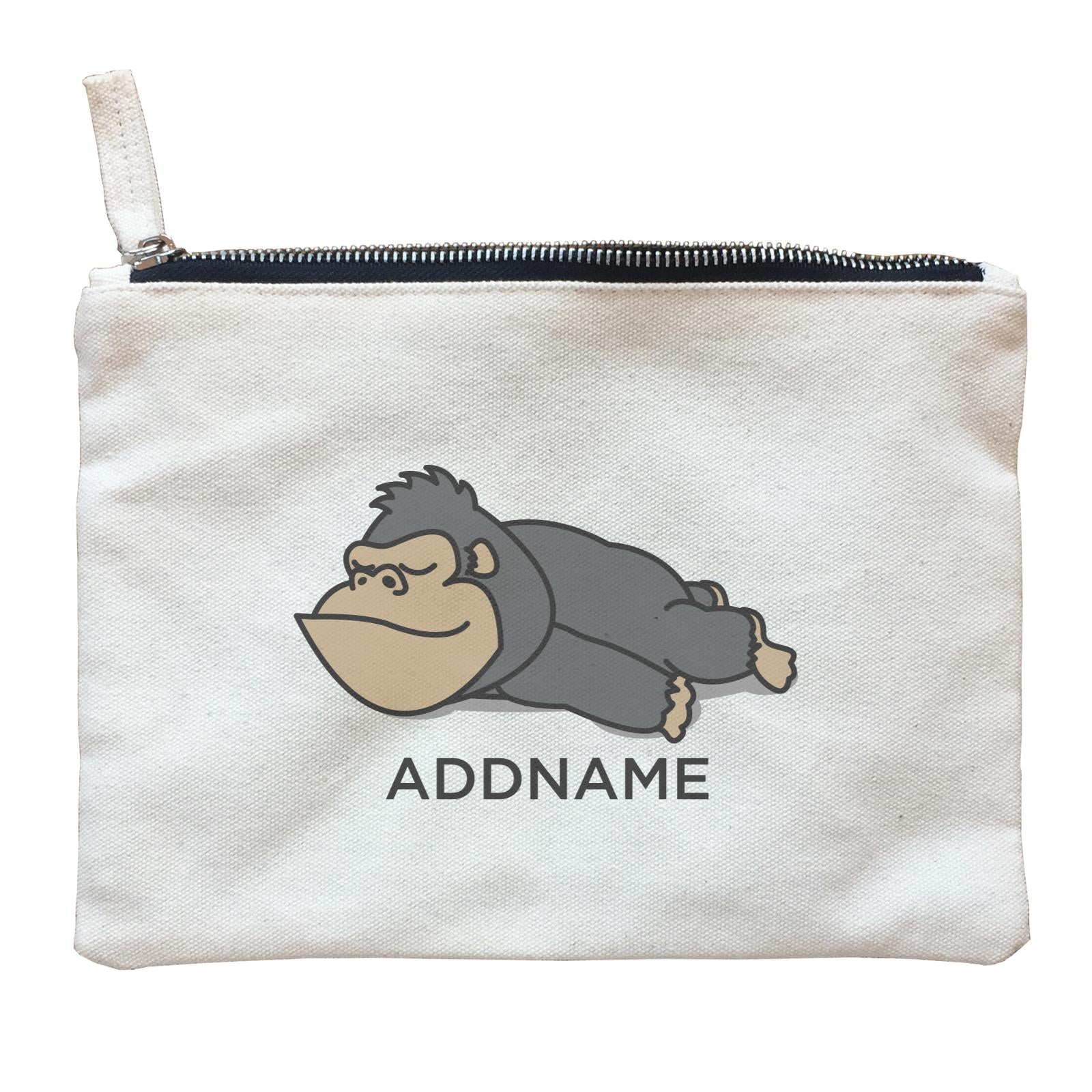 Lazy Gorilla Addname Zipper Pouch