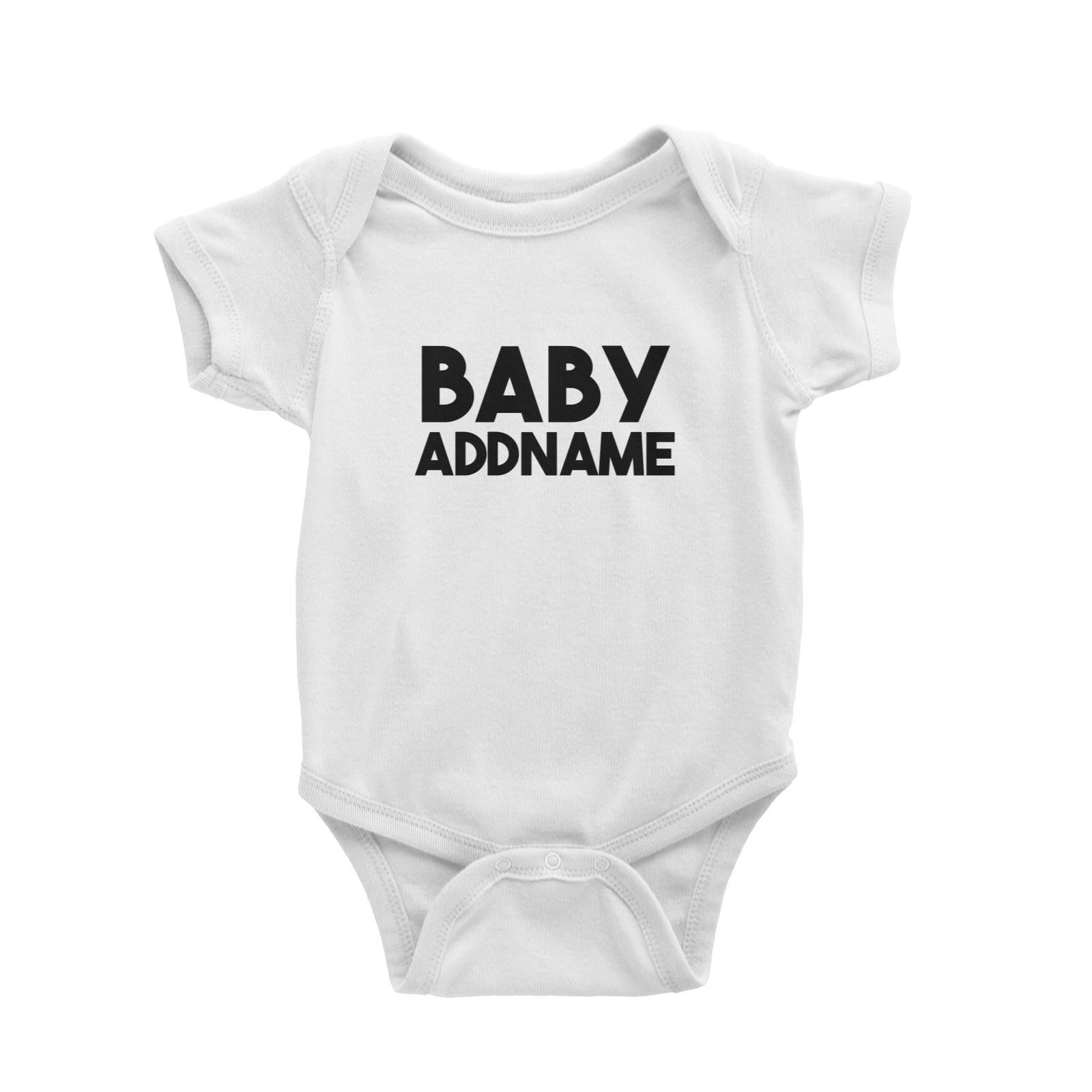 Baby Addname in Bold Letters Baby Romper Personalizable Designs Basic Newborn