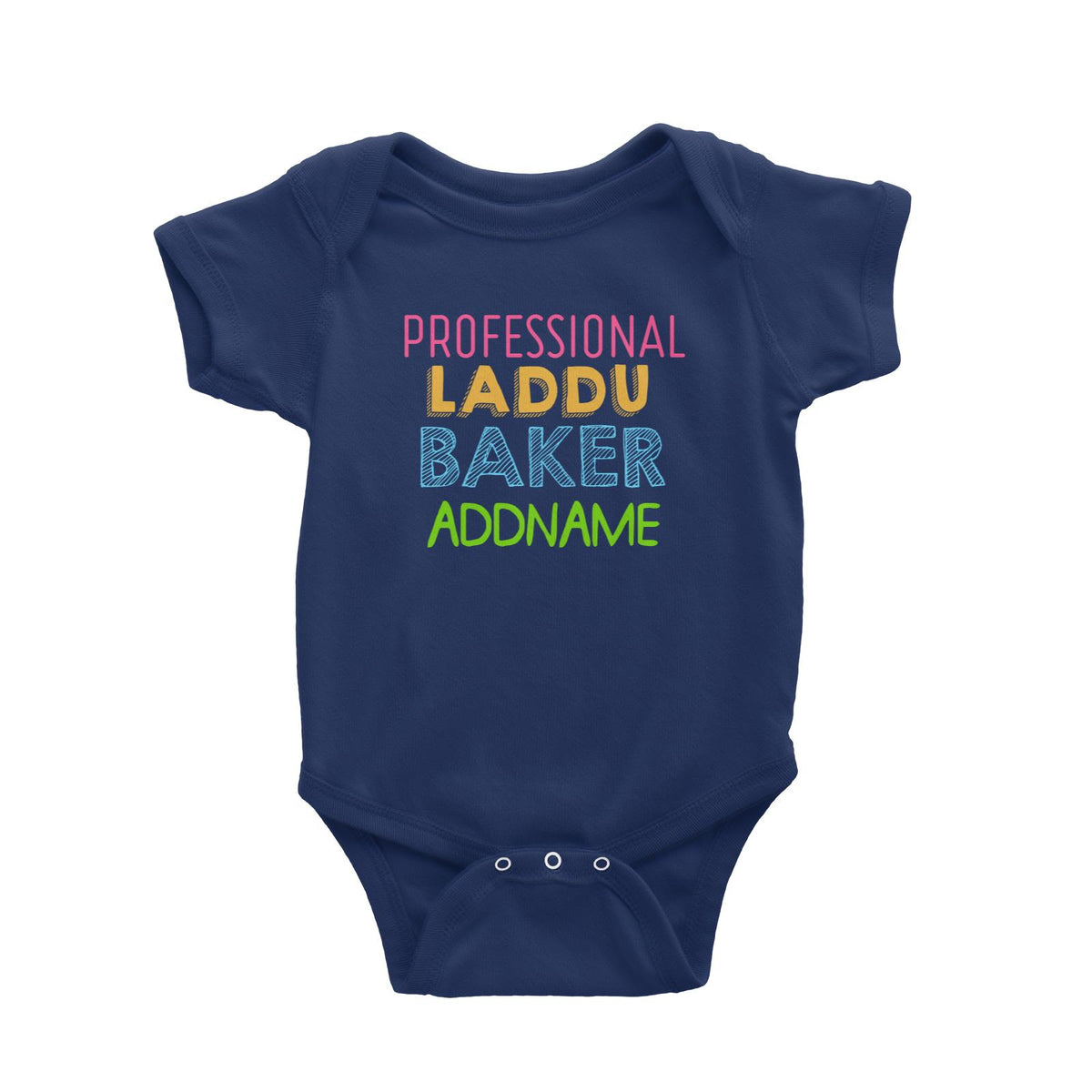 Professional Laddu Baker Addname Baby Romper