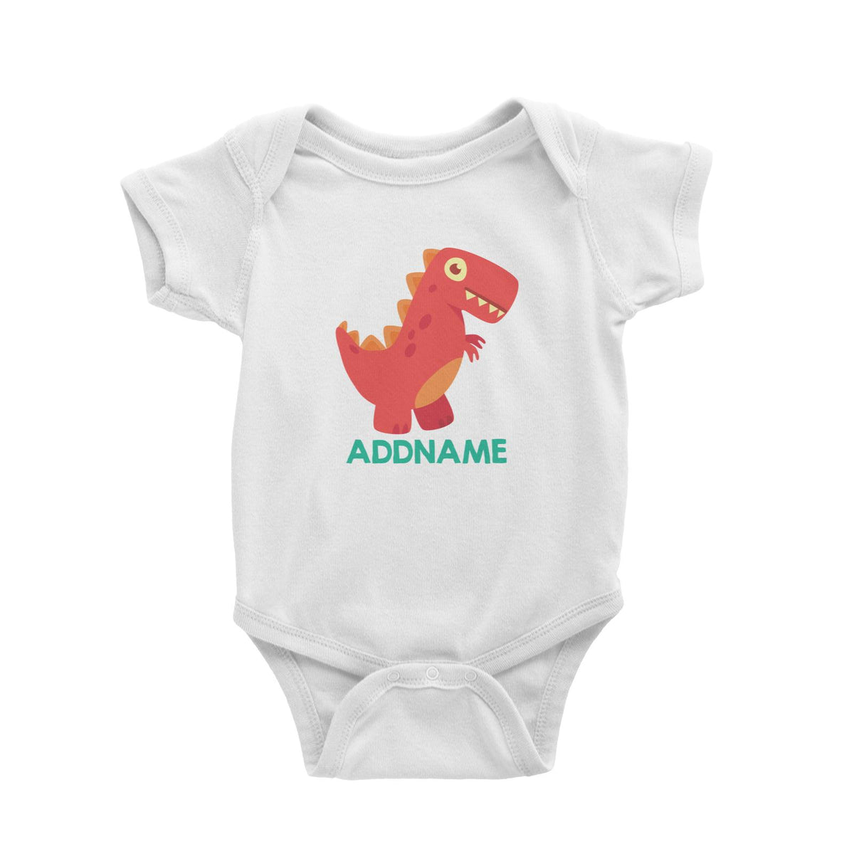Cute T-Rex Dinosaur Personalizable Design Baby Romper