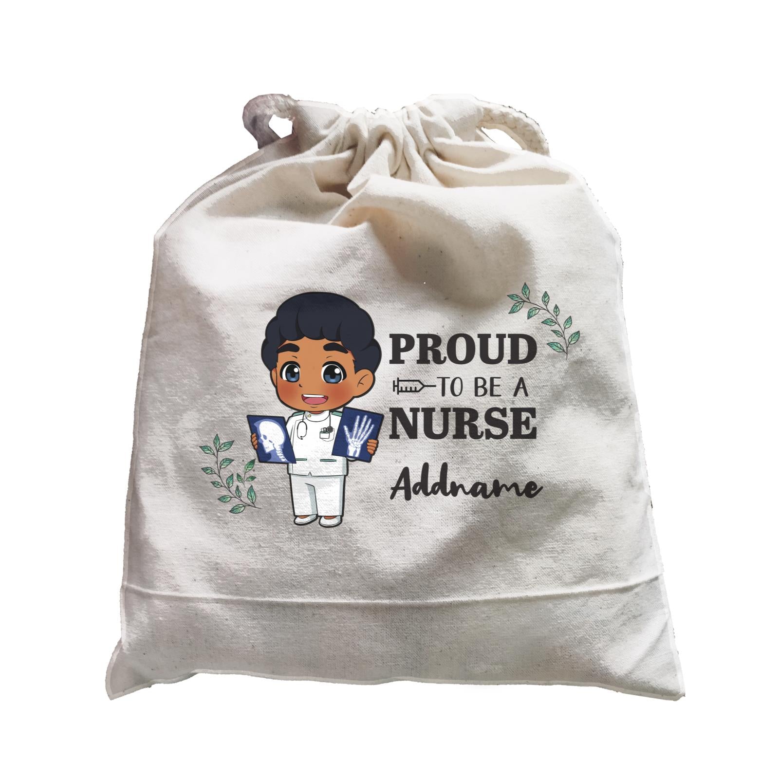 Proud To Be A Nurse Chibi Male Indian Satchel
