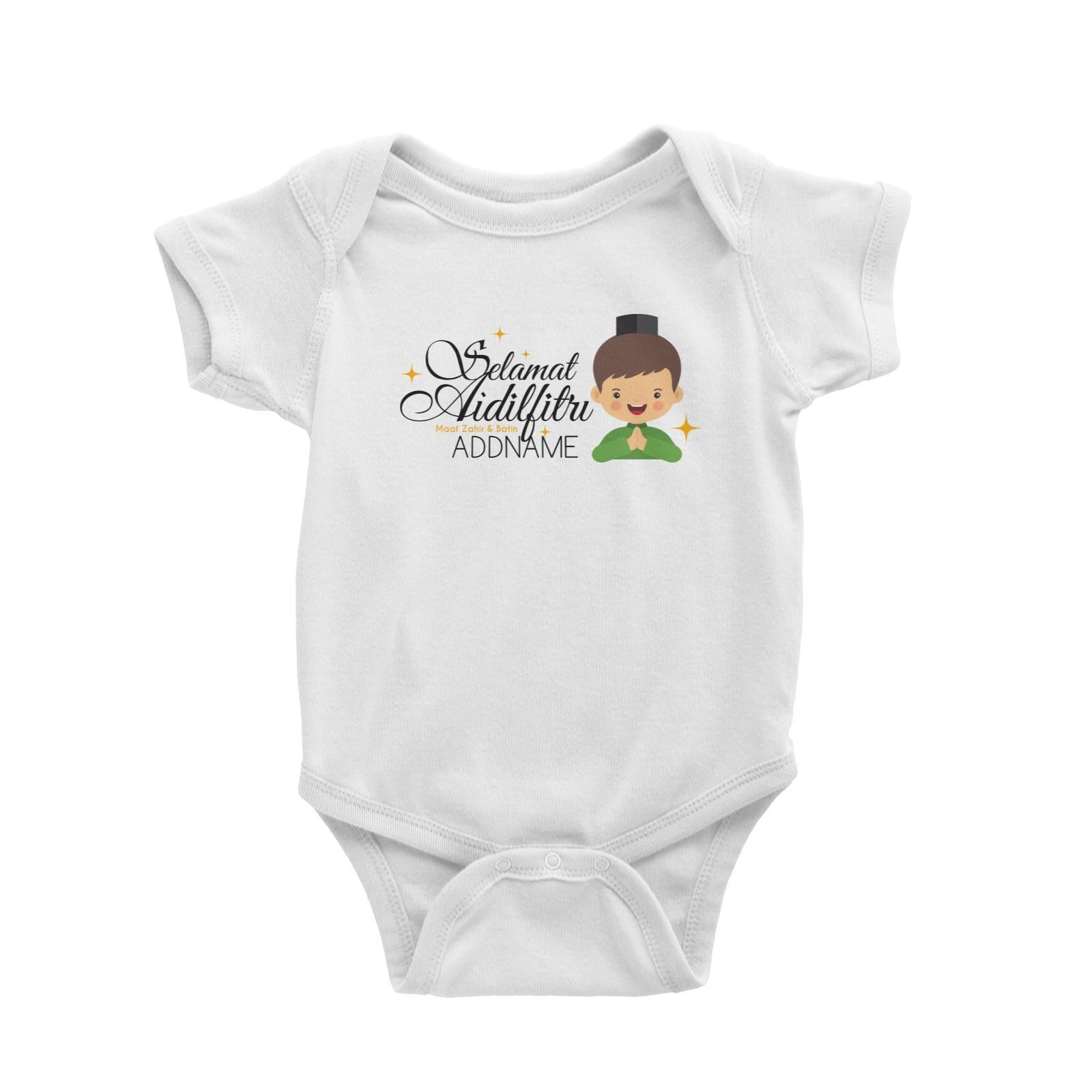 Selamat Aidilfitri Man Baby Romper Raya Personalizable Designs Sweet Character