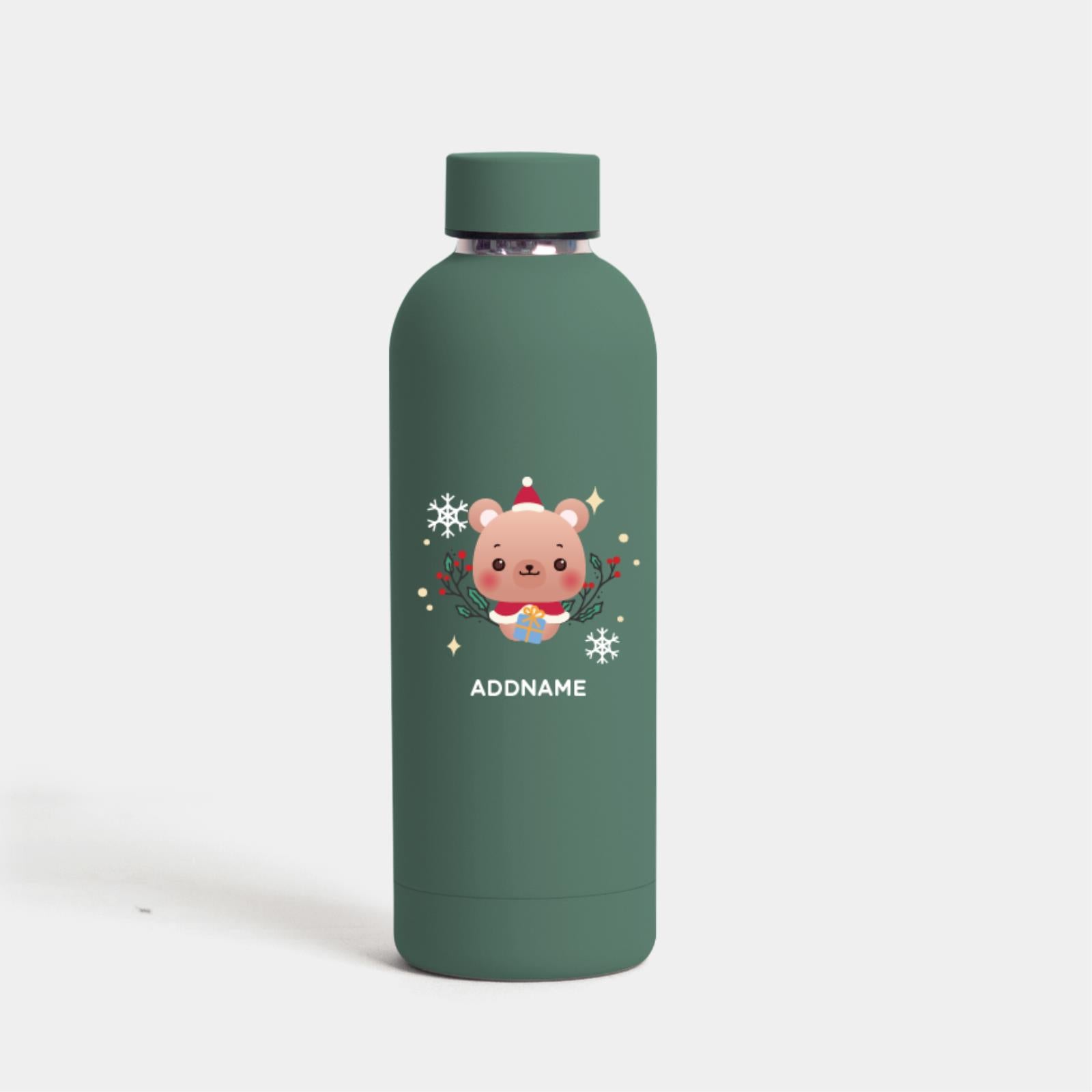 Christmas Cute Animal Series Mizu -  Bear Green