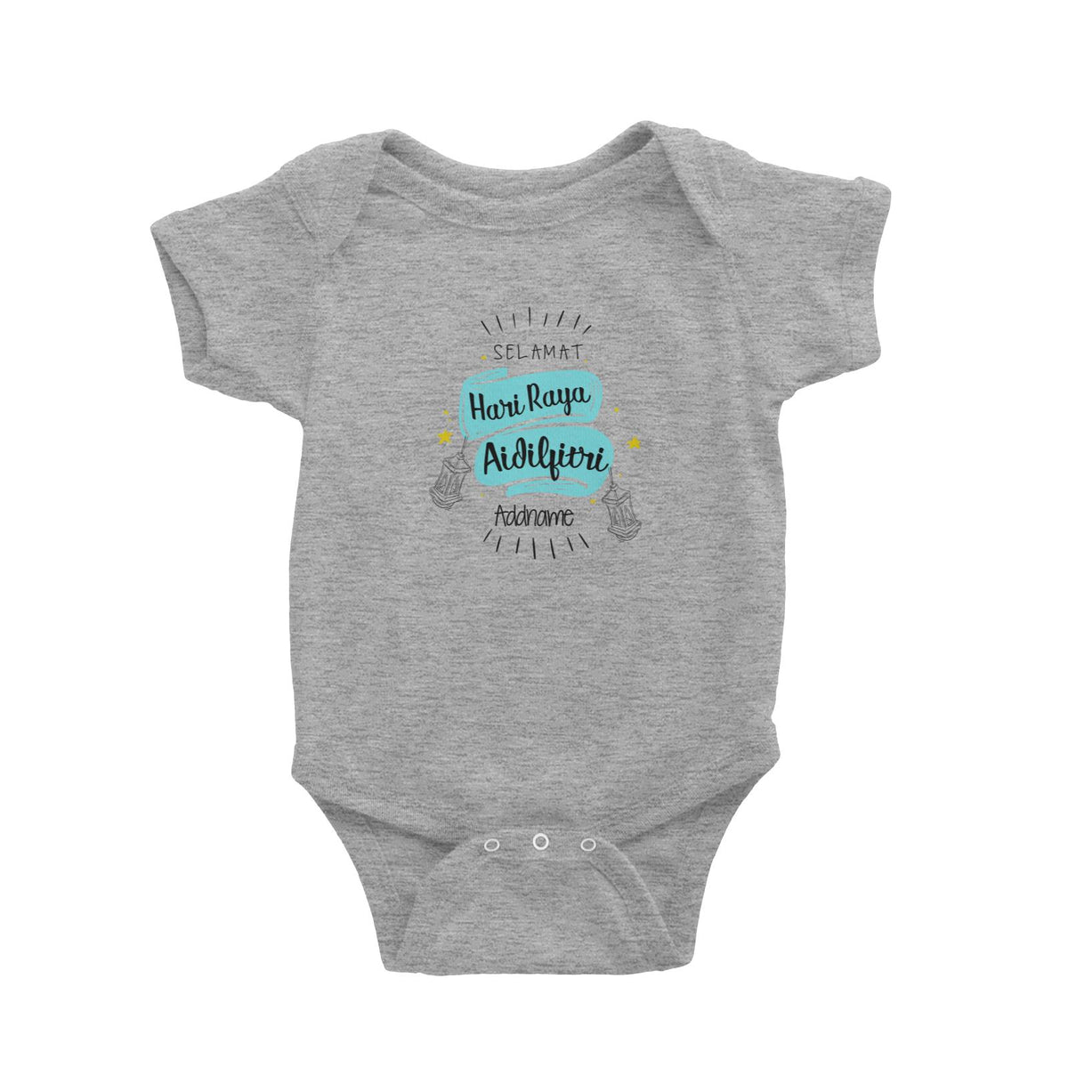 Raya Banner Selamat Hari Raya Aidilfitri Addname Baby Romper