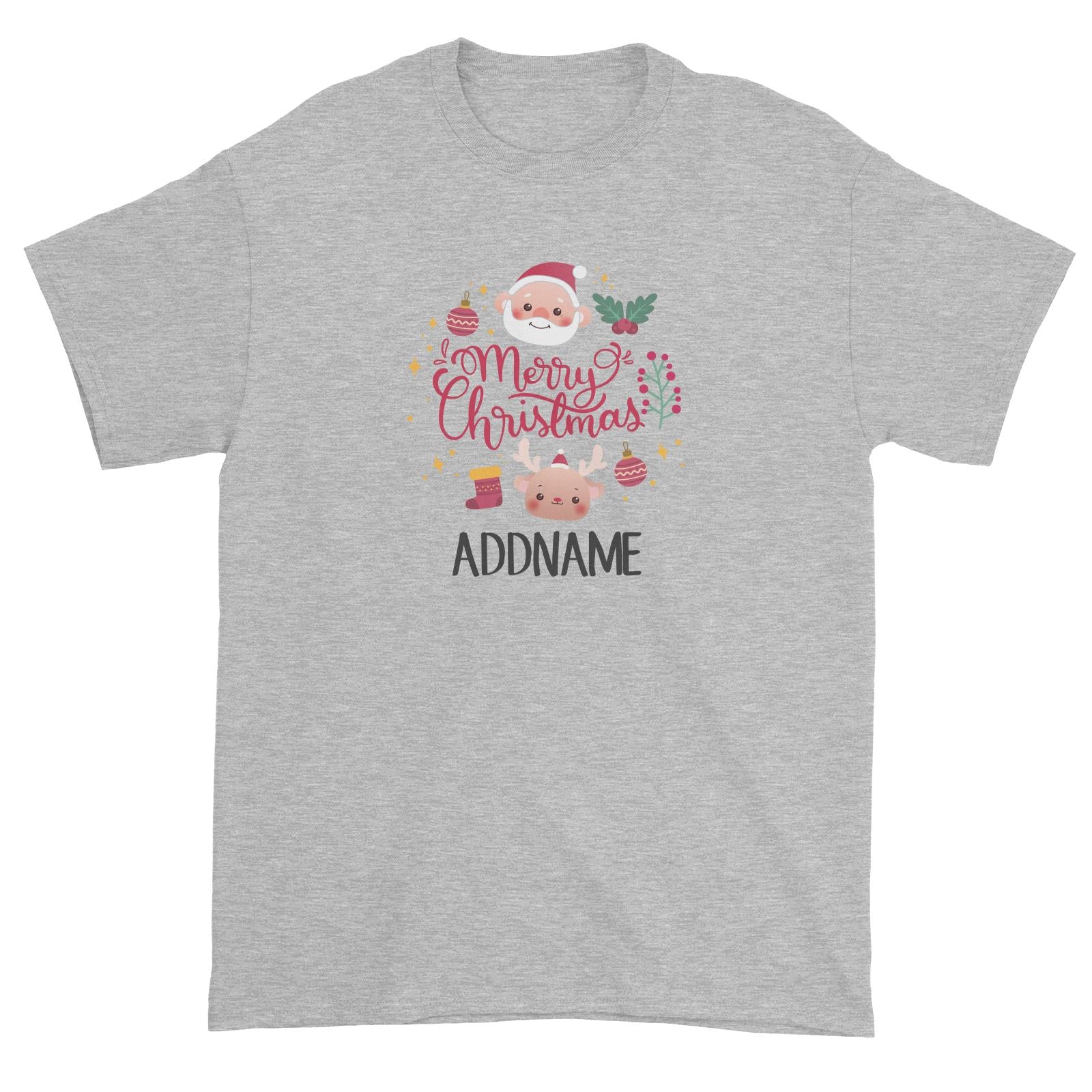 Christmas Cute Animal Series Merry Christmas Unisex T-Shirt
