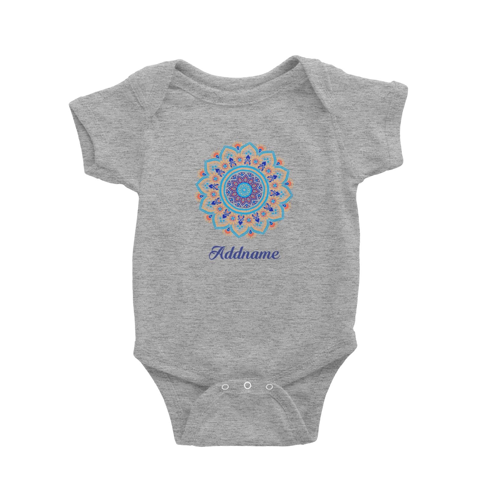 Deepavali Series Sky Blue Mandala Baby Romper