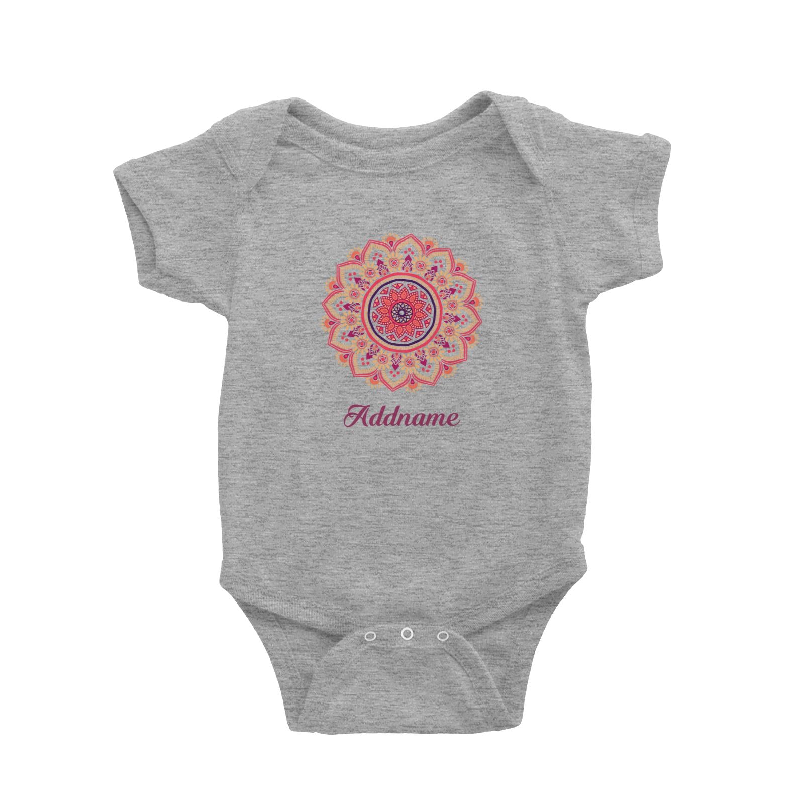 Deepavali Series Red Mandala Baby Romper