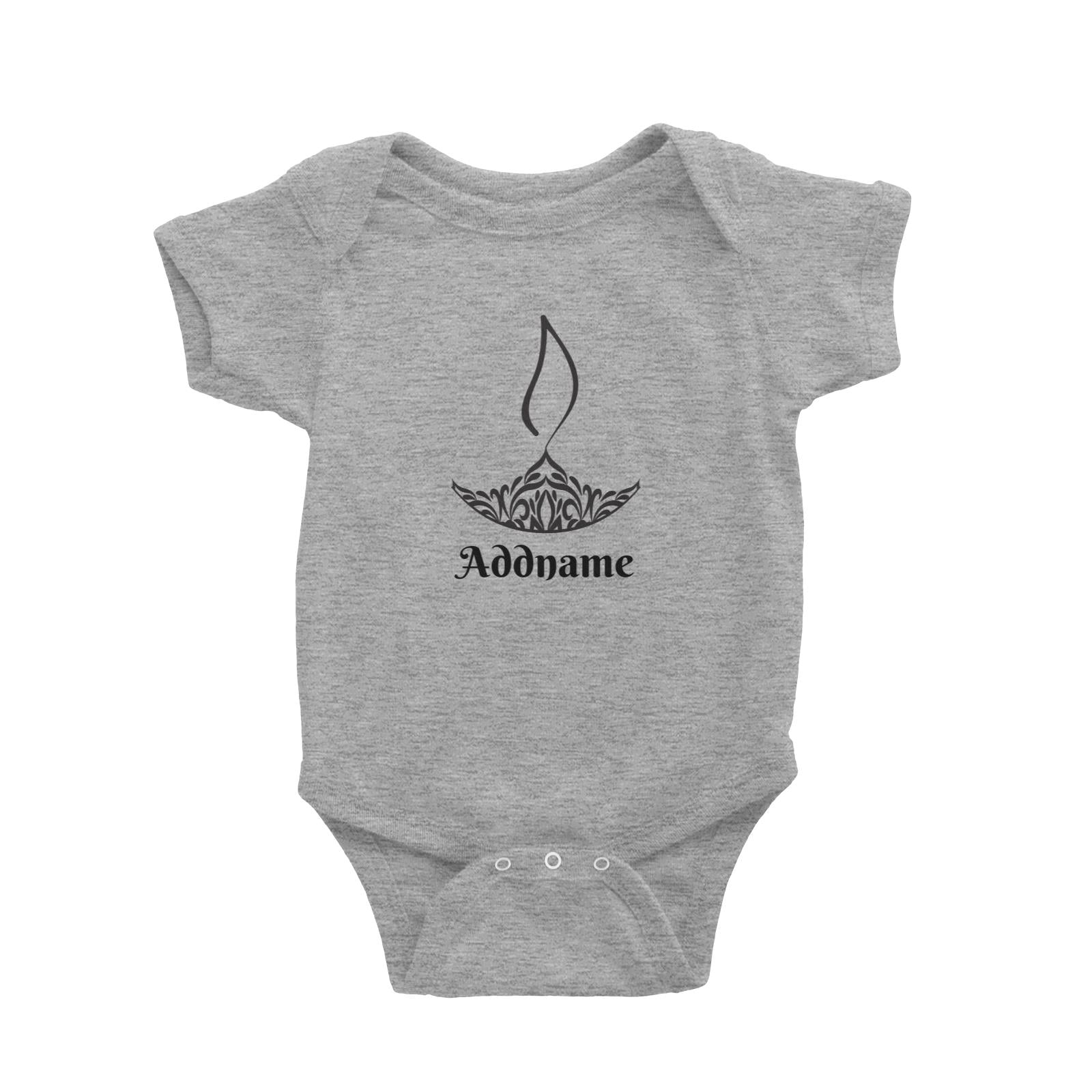 Deepavali Series Minimalist Diya Symbol Baby Romper