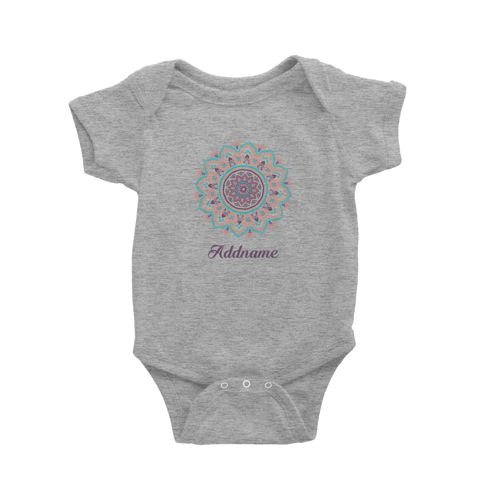 Deepavali Series Turquoise Mandala Baby Romper