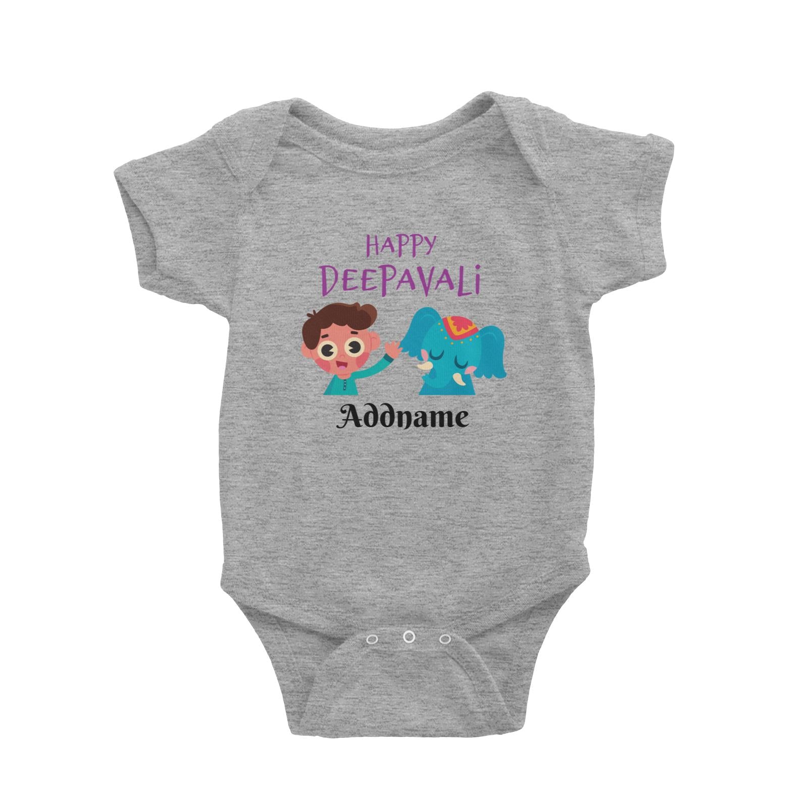 Deepavali Series Little Boy Wishes You Happy Deepavali Baby Romper