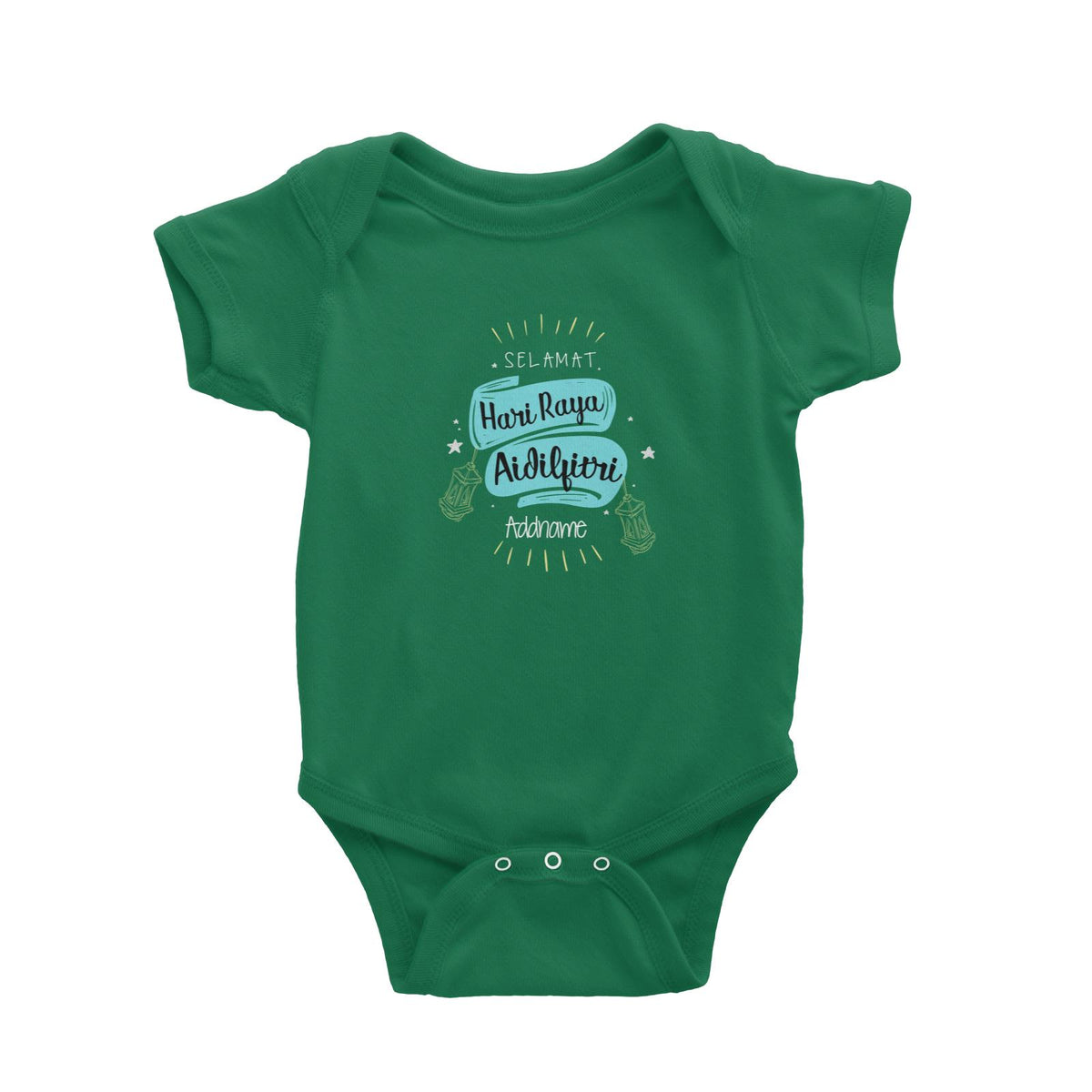 Raya Banner Selamat Hari Raya Aidilfitri Addname Baby Romper