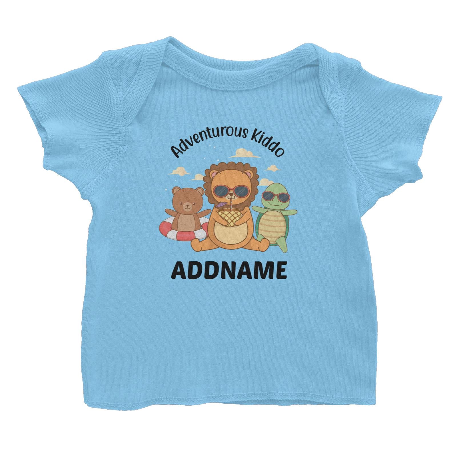 Adventurous Kiddo Addname Baby T-Shirt