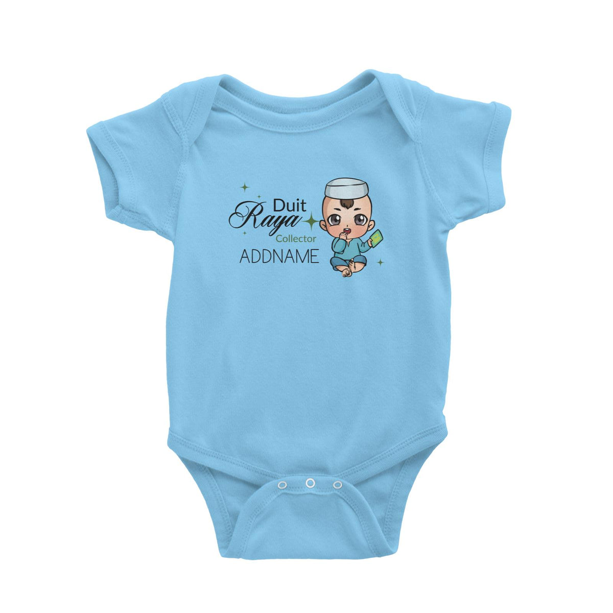 Raya Chibi Baby Baby Boy Duit Raya Collector Addname Baby Rompers