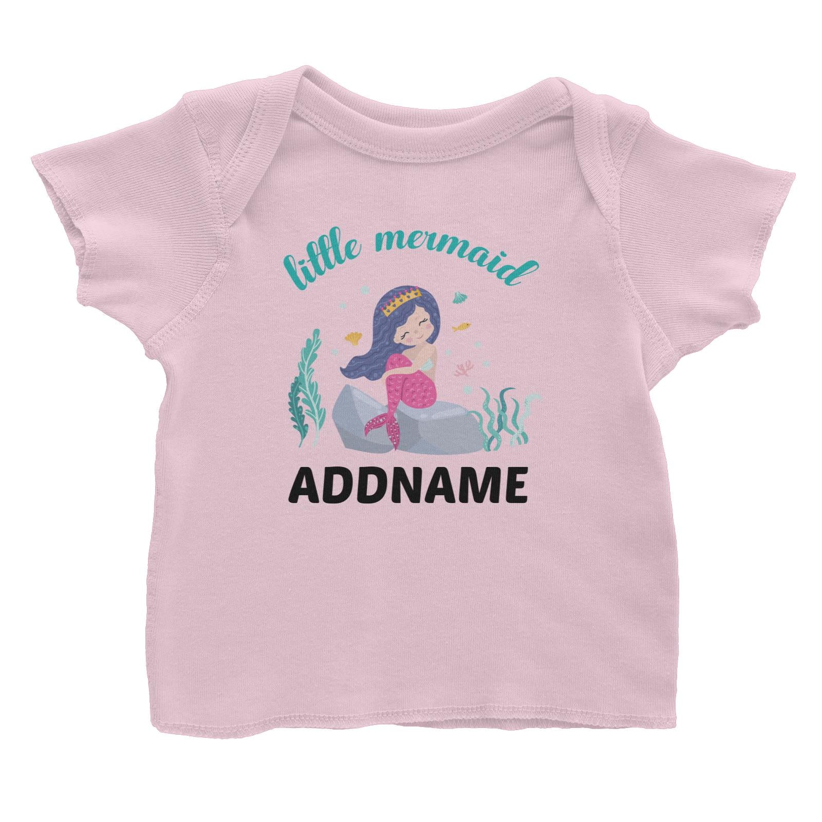 Little Mermaid  Darkblue Hair Addname Baby T-Shirt