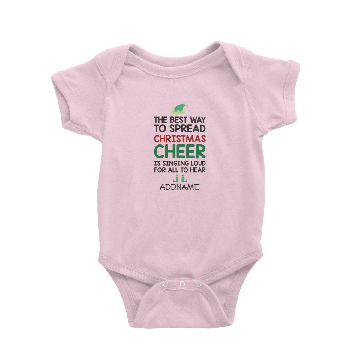 Xmas The Best Way To Spread Christmas Cheer Baby Romper