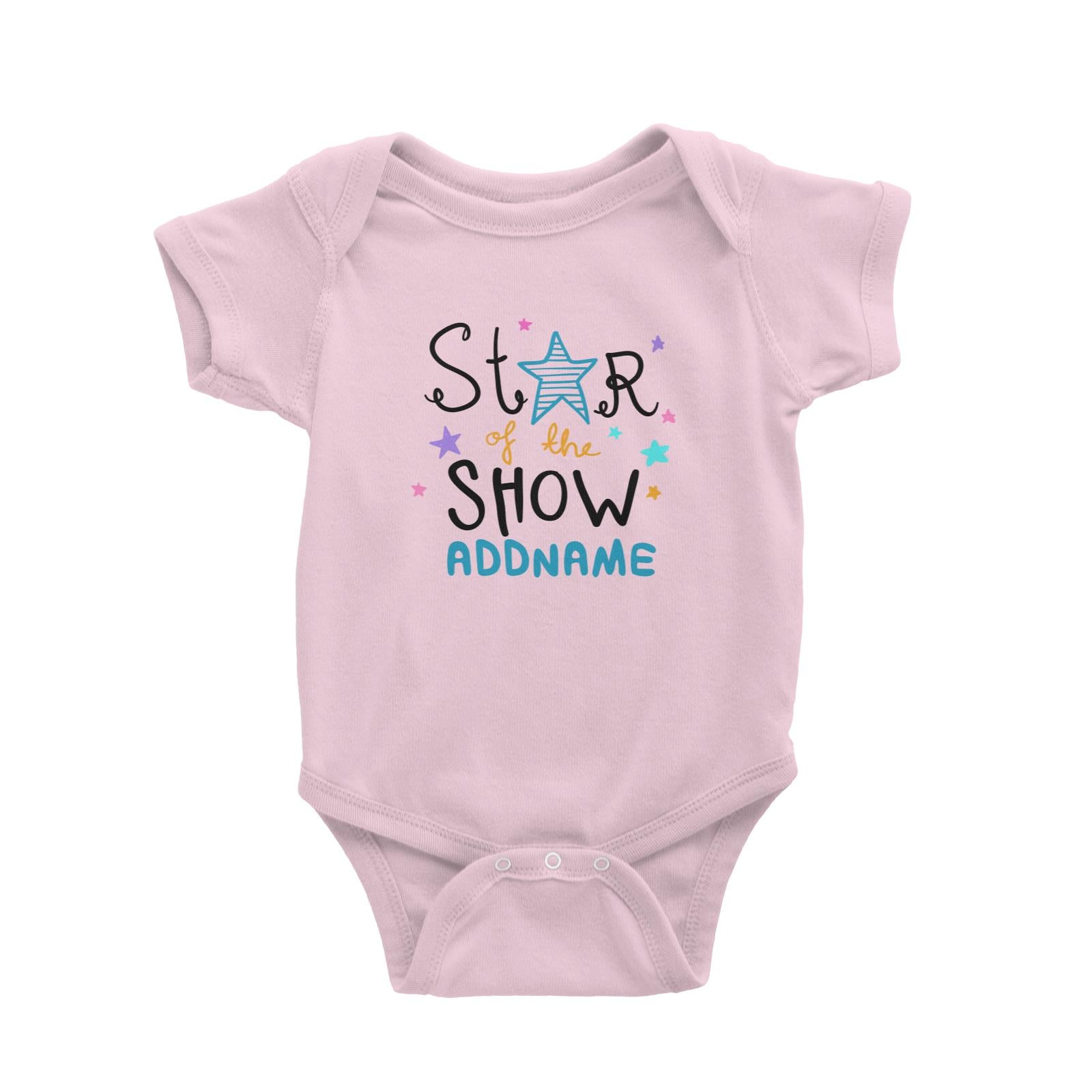 Children's Day Gift Series Star Of The Show Blue Addname Baby Romper