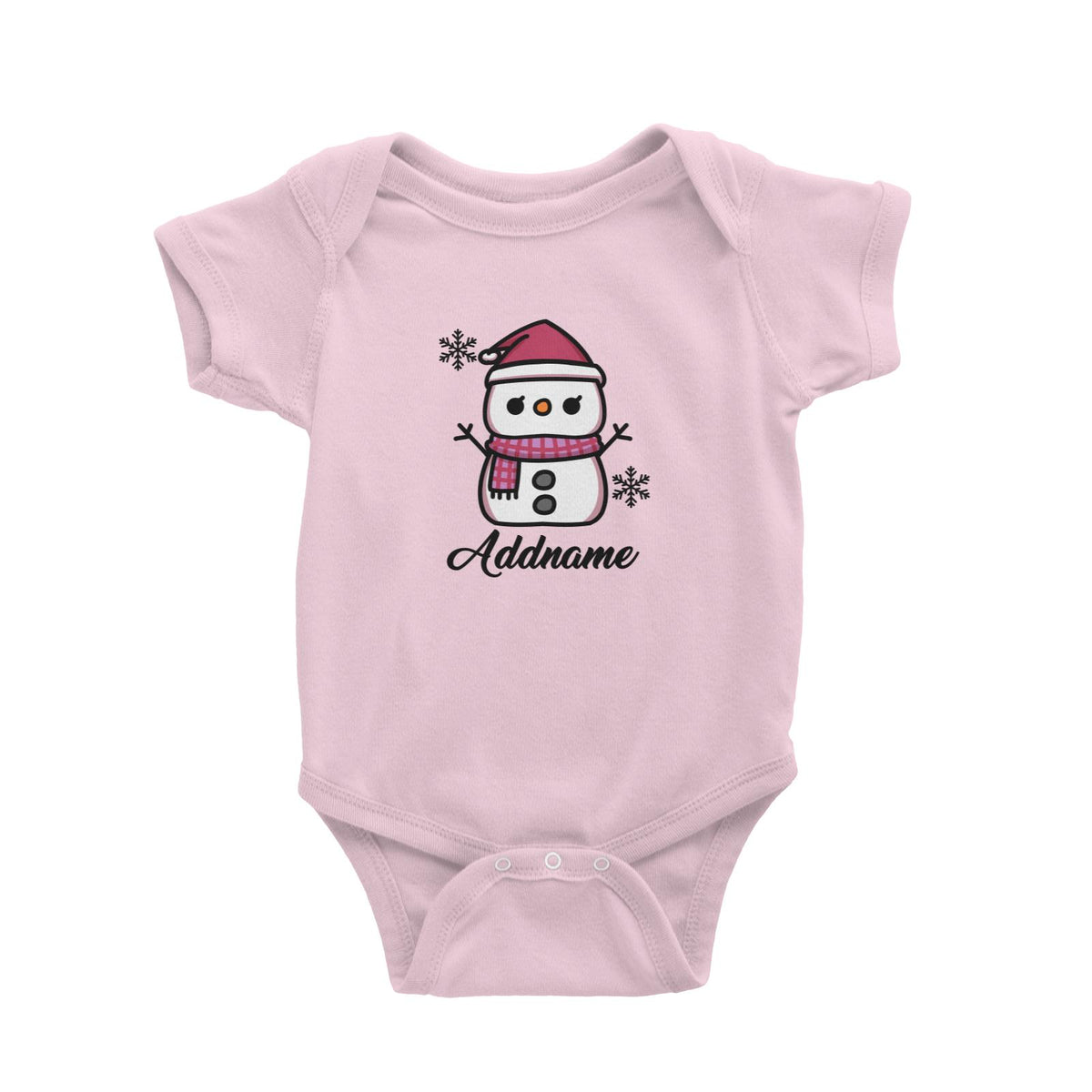Xmas Little Girl Snowman Baby Romper