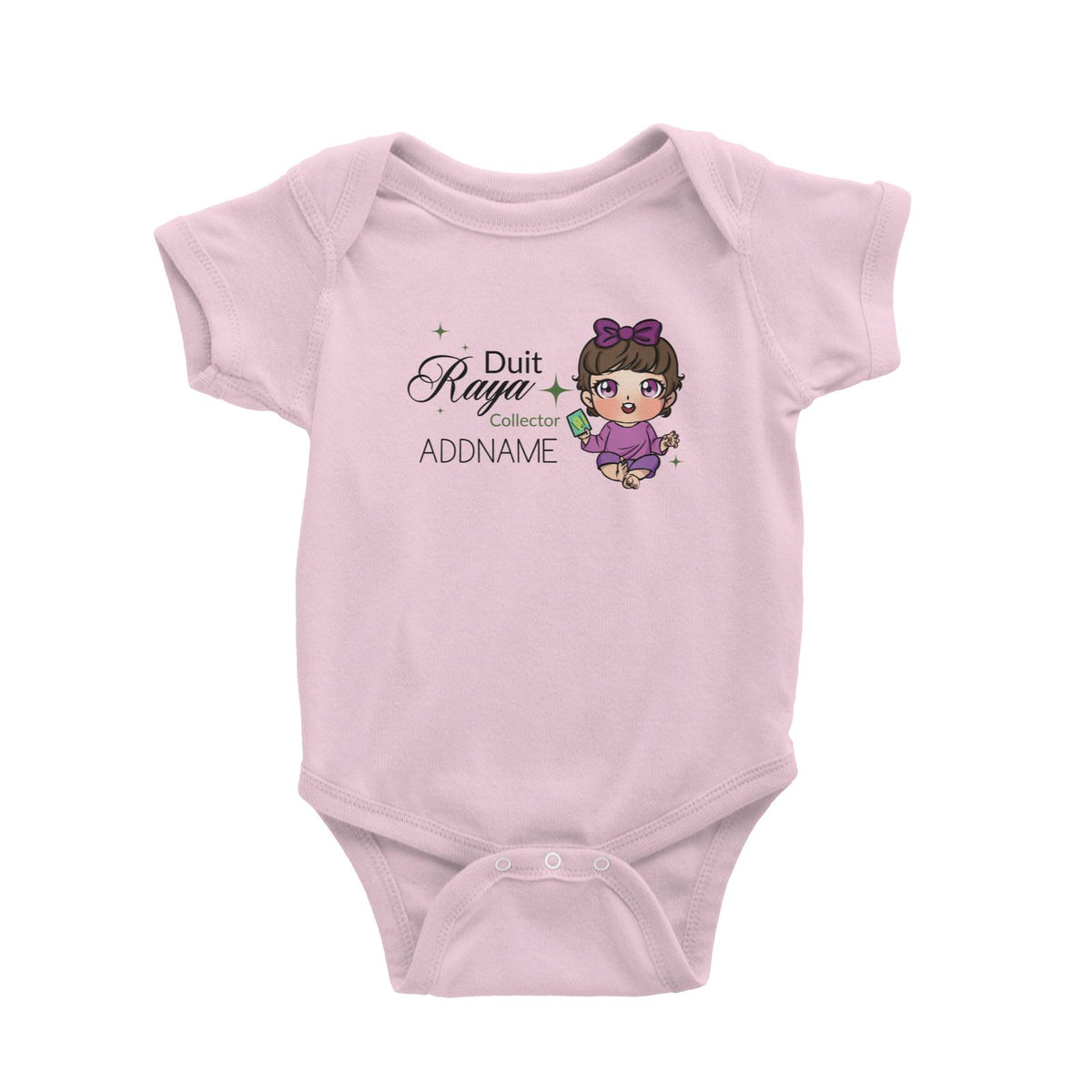 Raya Chibi Baby Baby Girl Duit Raya Collector Addname Baby Rompers