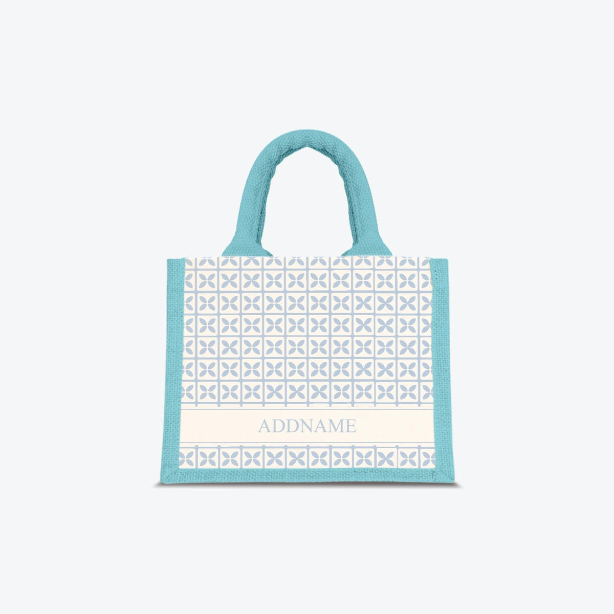 Kedah Rumaysa Jute Bag - Light Blue