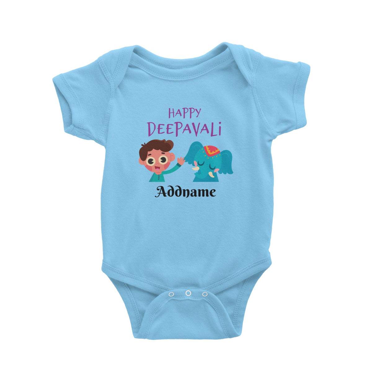 Deepavali Series Little Boy Wishes You Happy Deepavali Baby Romper