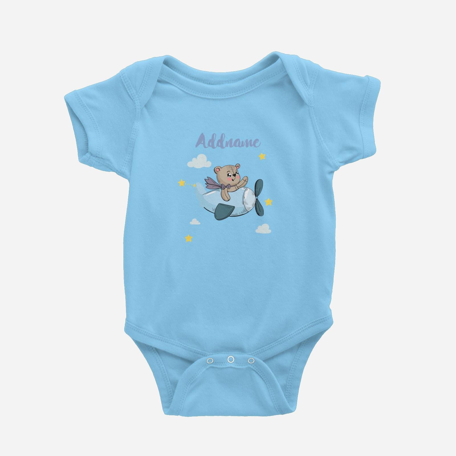Cute Bear Pilot Boy Baby Romper
