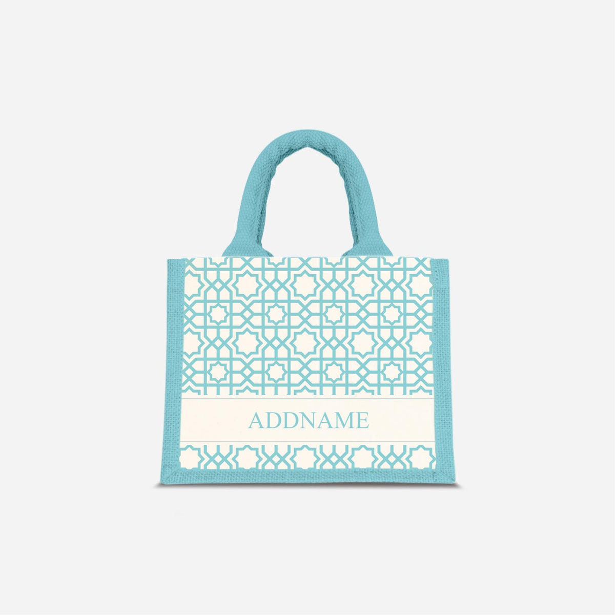 Annas Series - Sky Blue Jute Bags
