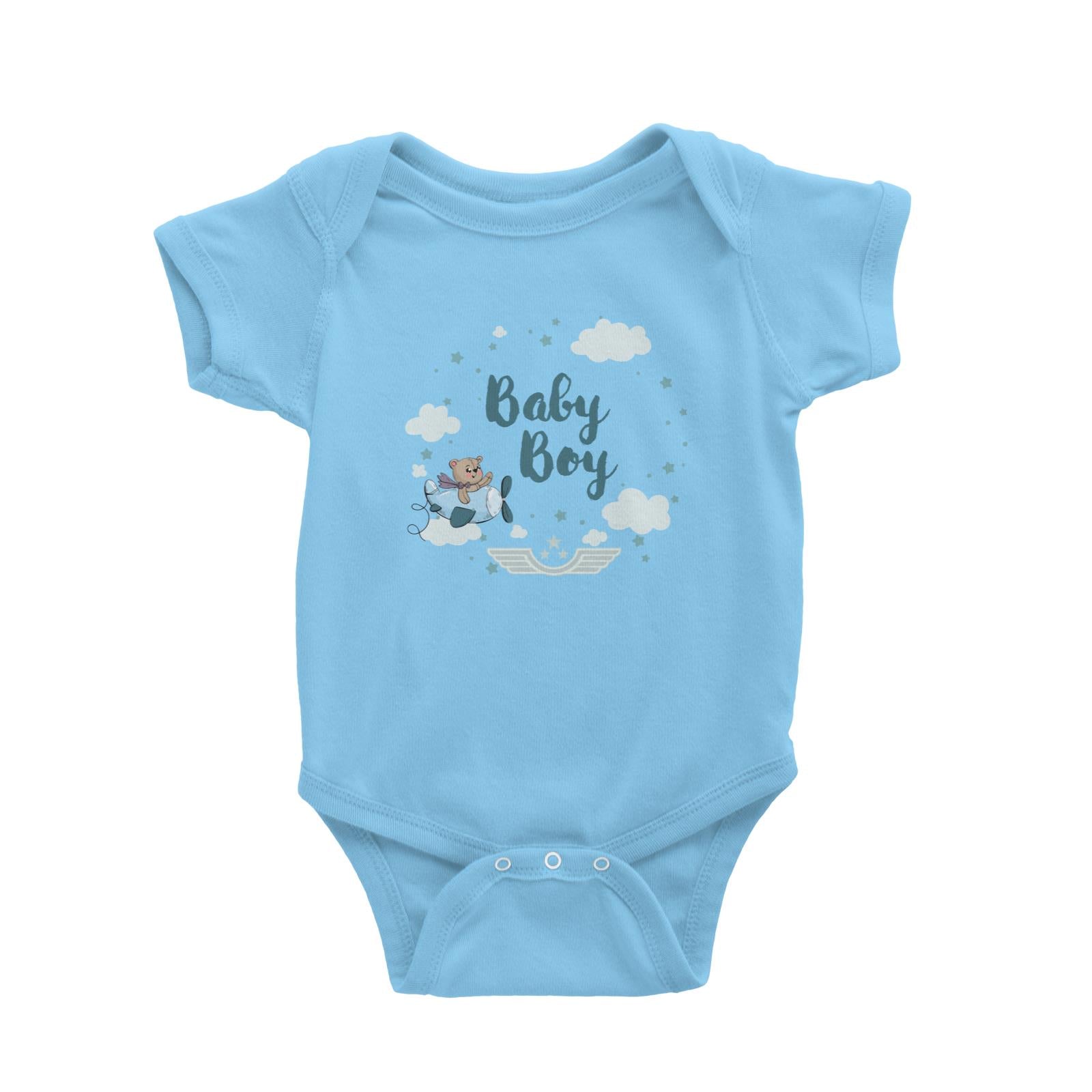 Non-Personalised Cute Bear Pilot Romper Mini Pouch