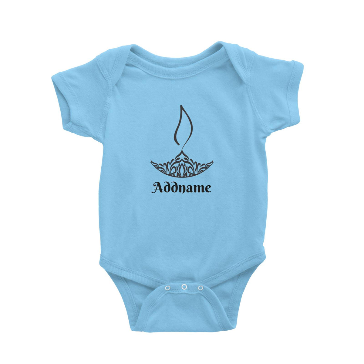 Deepavali Series Minimalist Diya Symbol Baby Romper