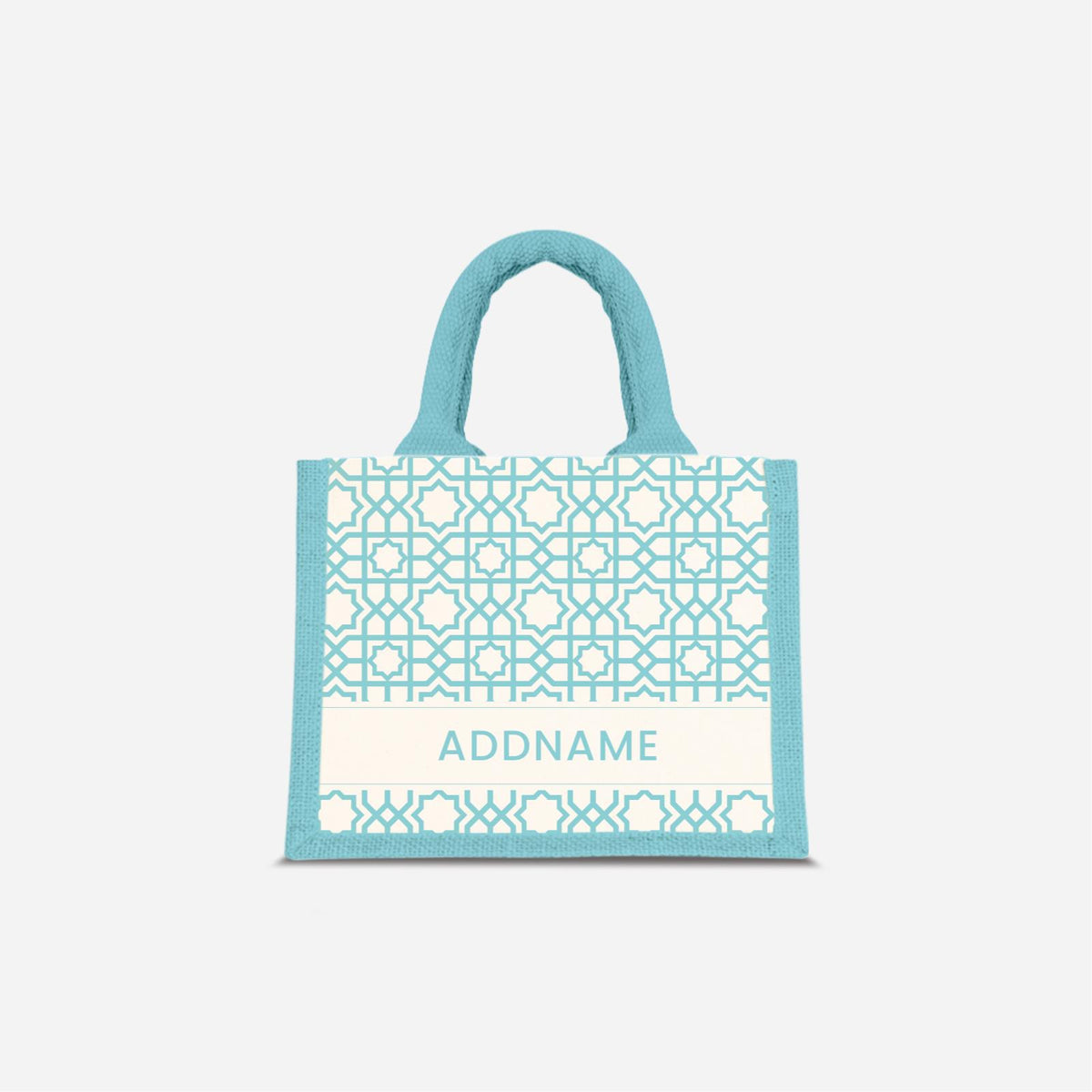 Annas Series - Sky Blue Jute Bags