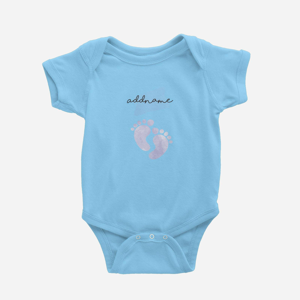 Footprint Boy Baby Romper