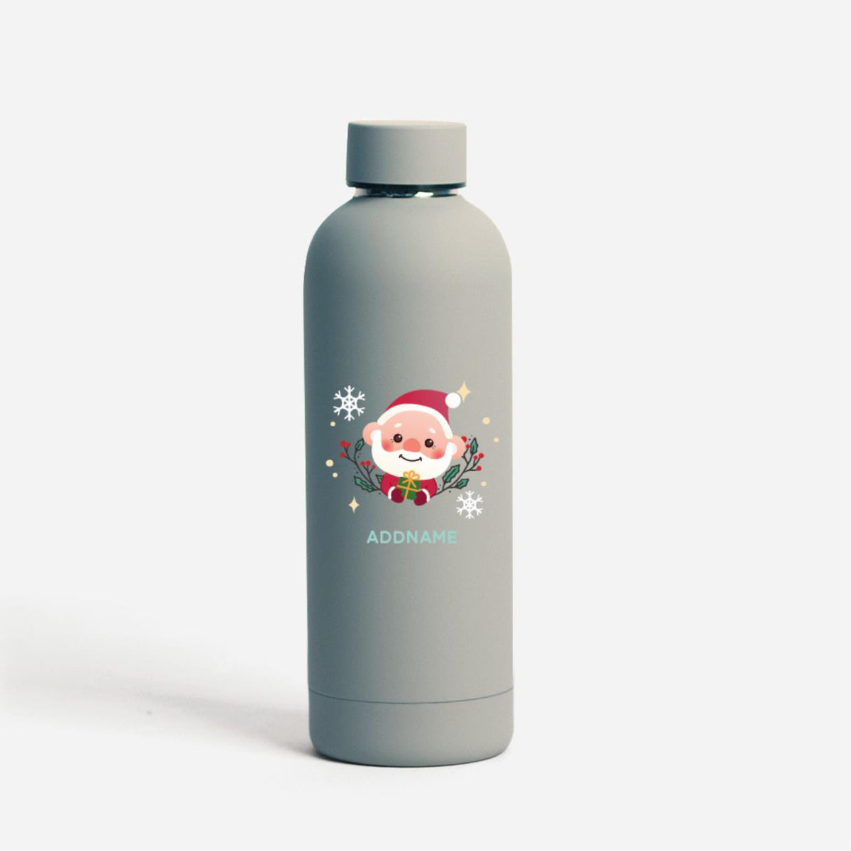 Christmas Cute Animal Series Mizu -  Santa Light Grey