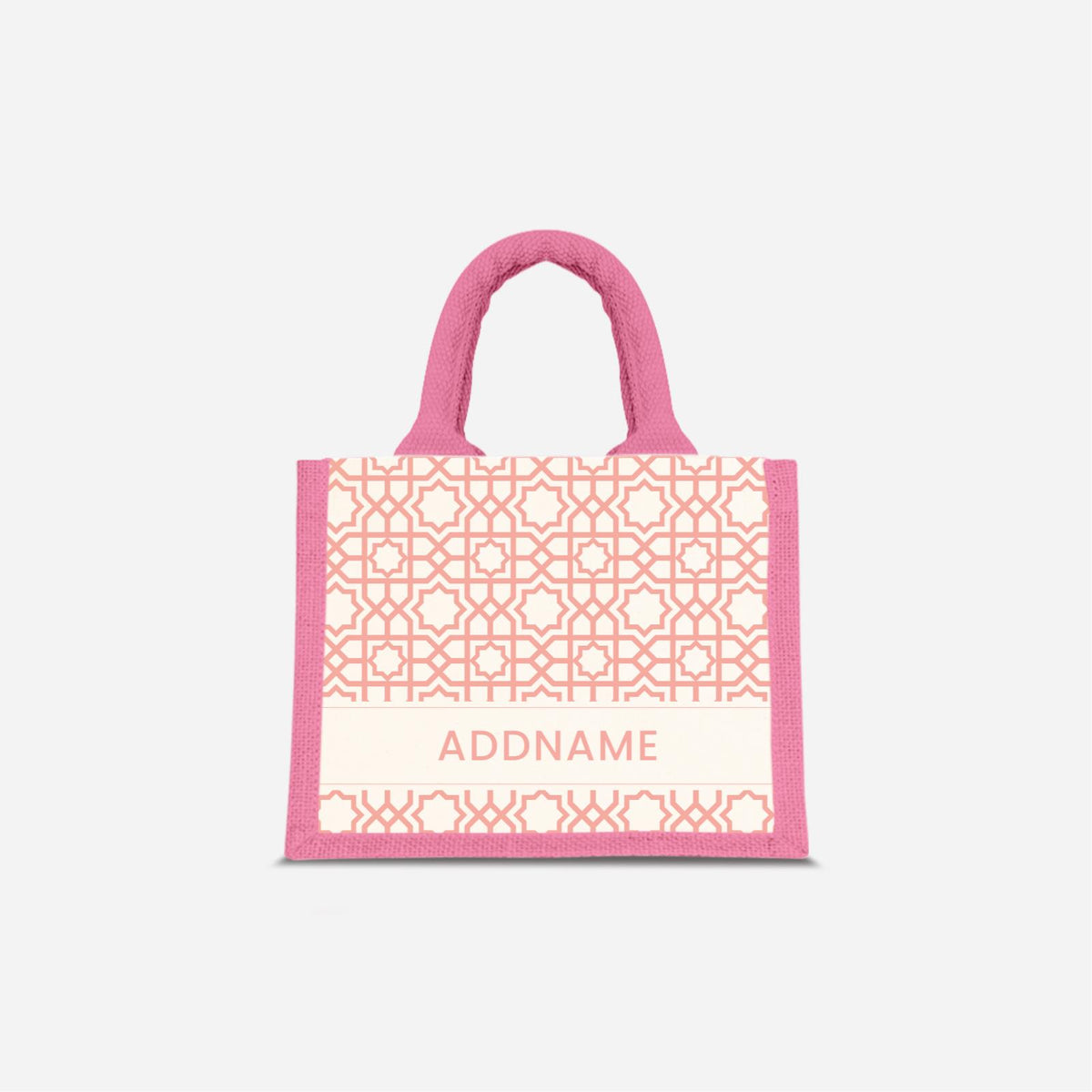 Annas Series - Pastel Peach Jute Bags