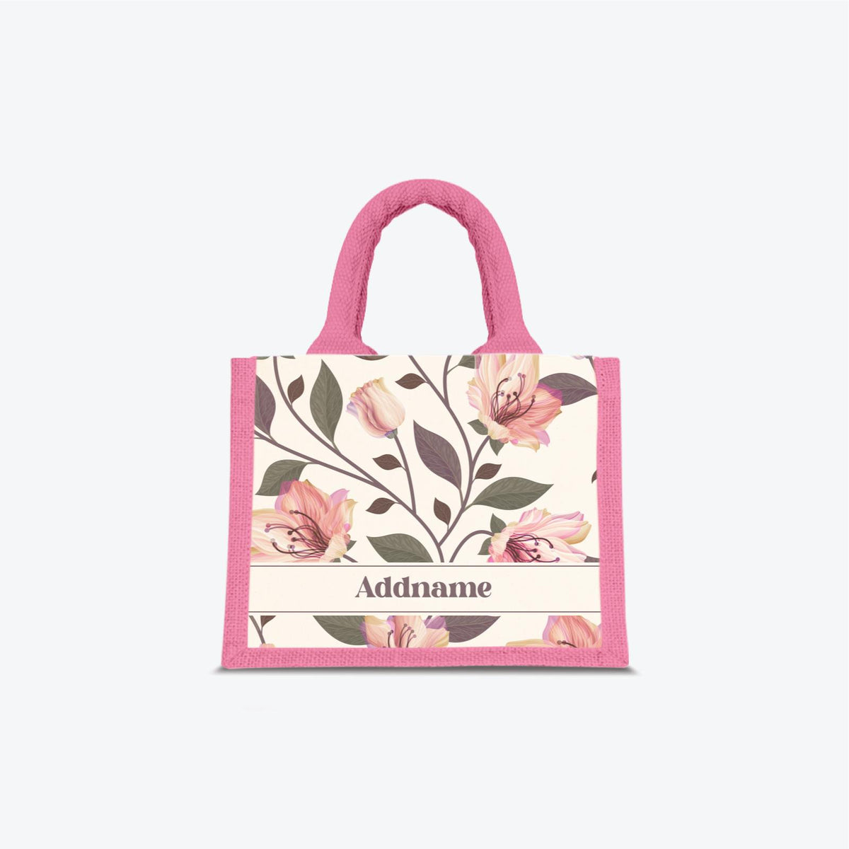 Classic Kesuma Jute Bag - Romantic Pink