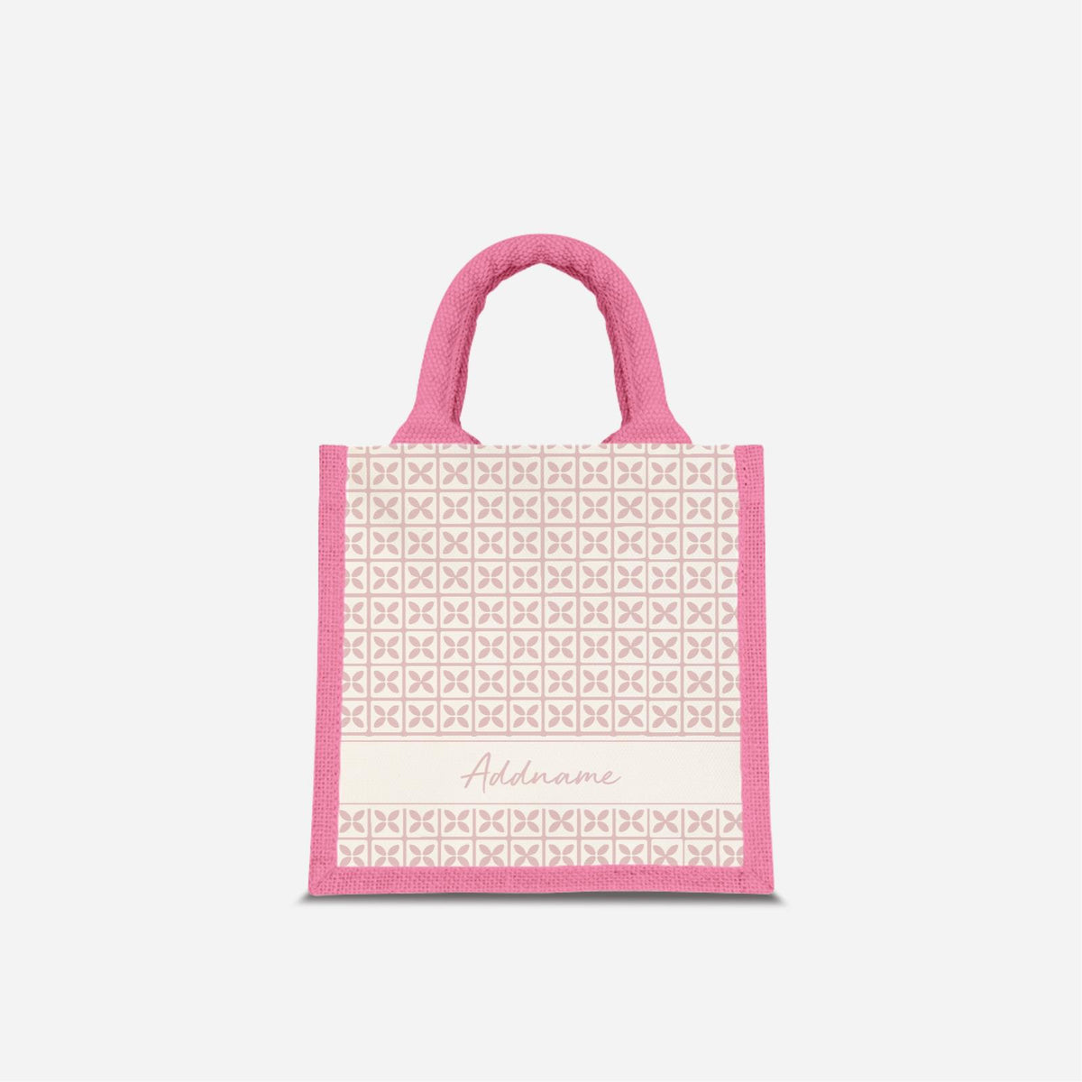 Kedah Rumaysa Jute Bag - Light Pink