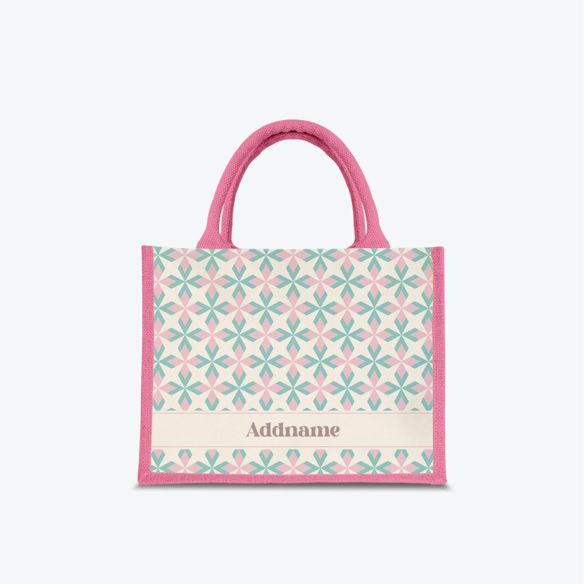 Ixora Series Jute Bag - Light Pink