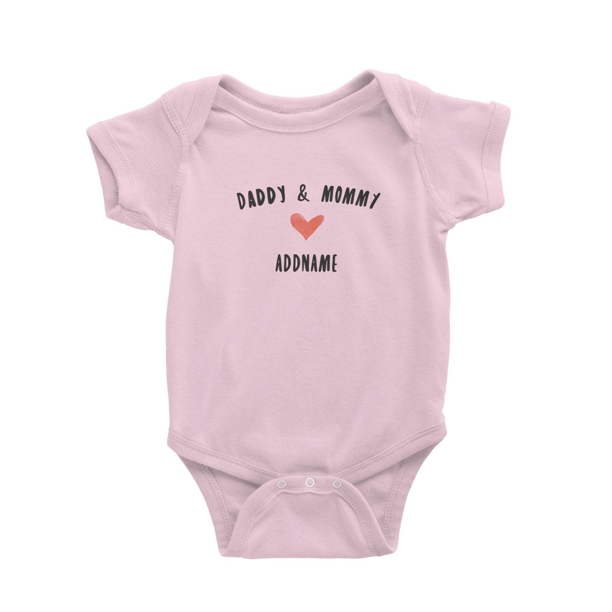 Daddy &amp; Mommy Love Addname Baby Romper  Matching Family Personalizable Designs