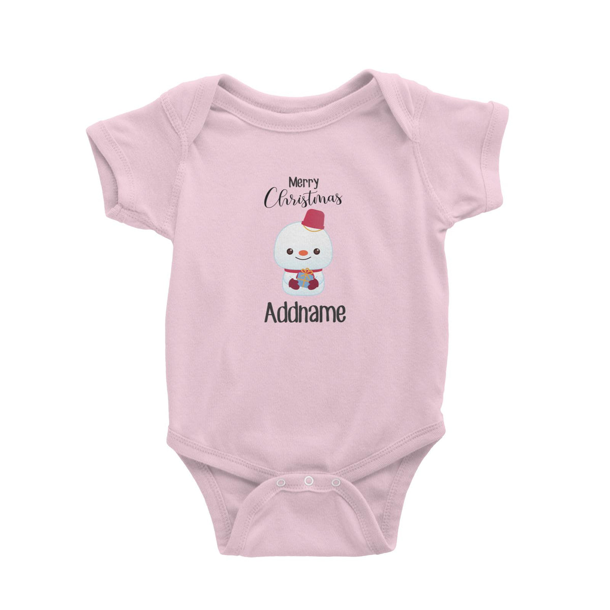Christmas Cute Animal Series  Snowman Merry Christmas Baby Romper