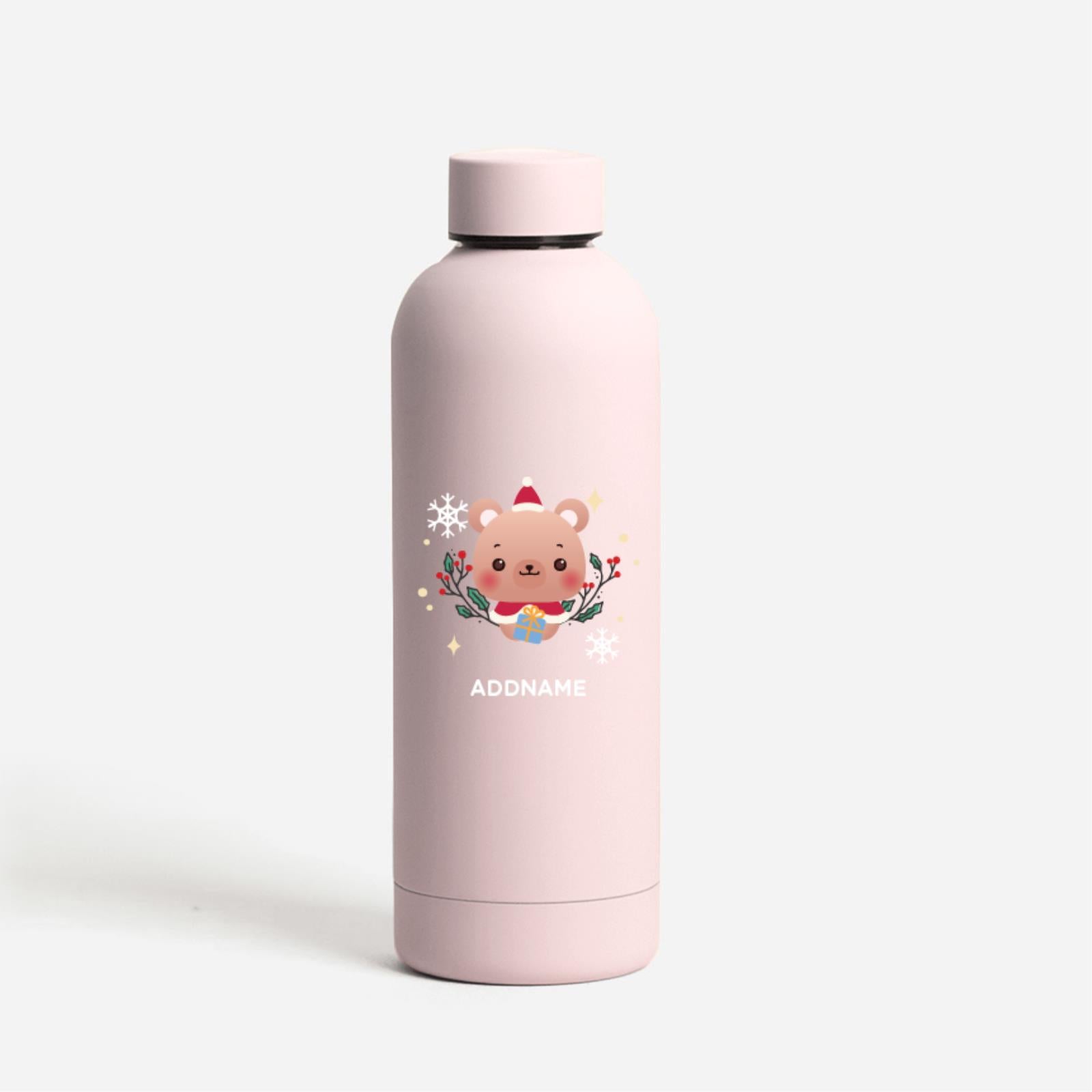 Christmas Cute Animal Series Mizu -  Bear Light Pink