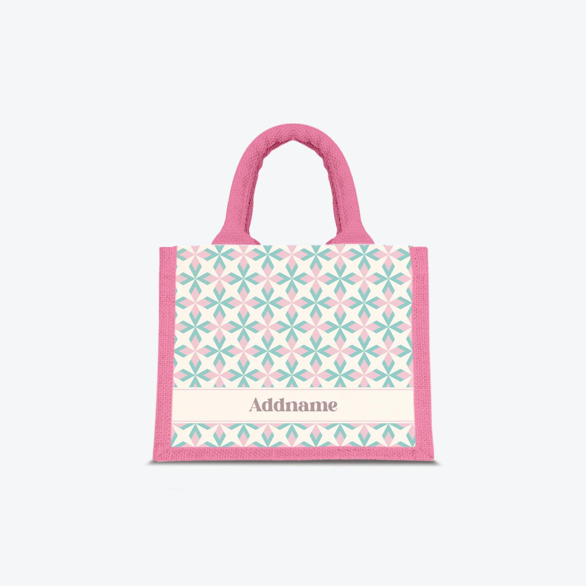 Ixora Series Jute Bag - Light Pink