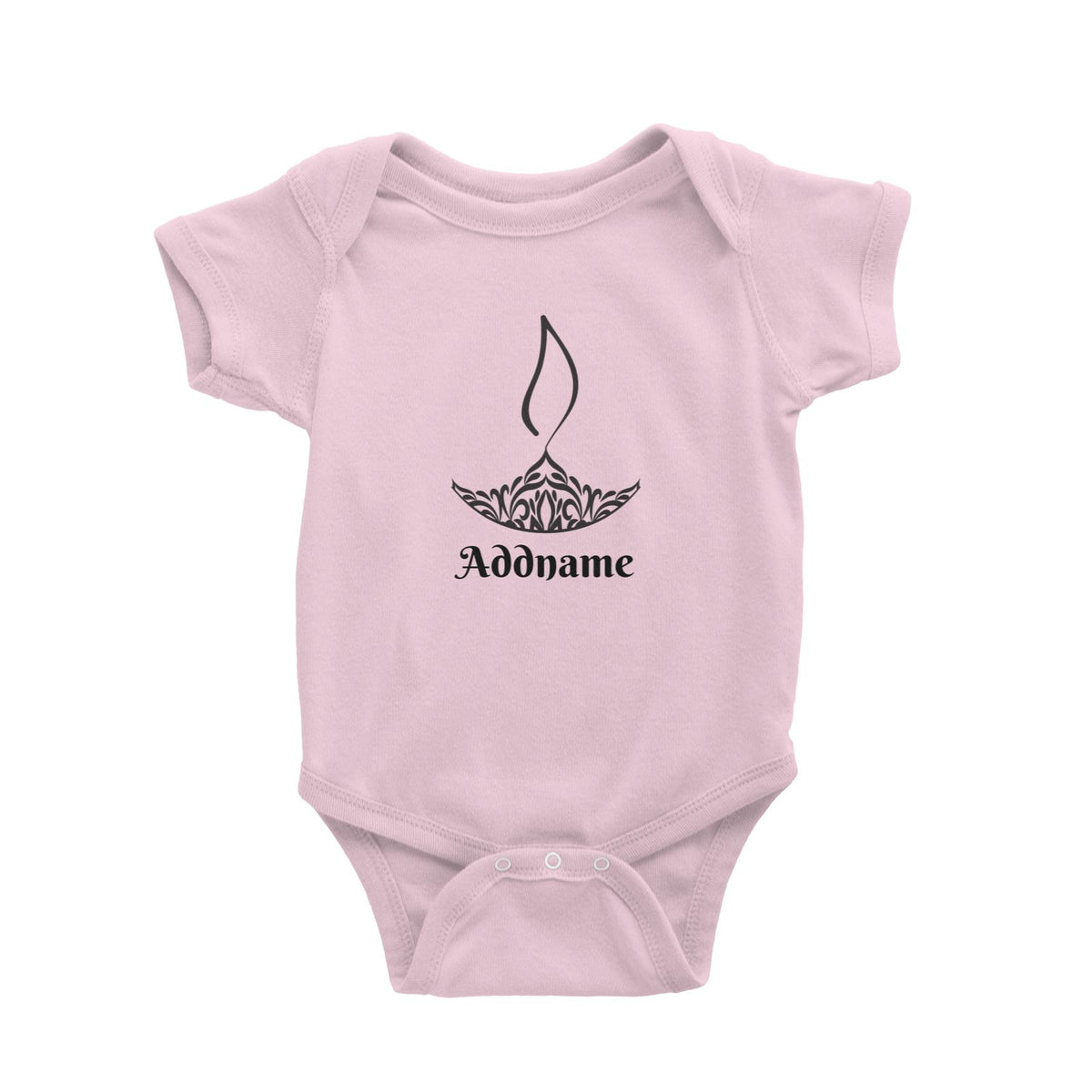 Deepavali Series Minimalist Diya Symbol Baby Romper