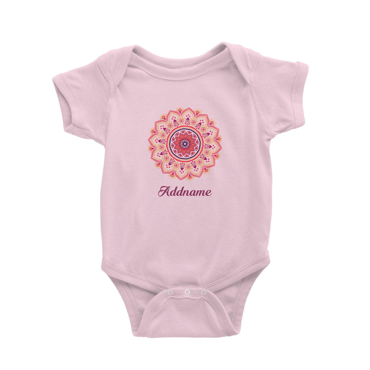 Deepavali Series Red Mandala Baby Romper
