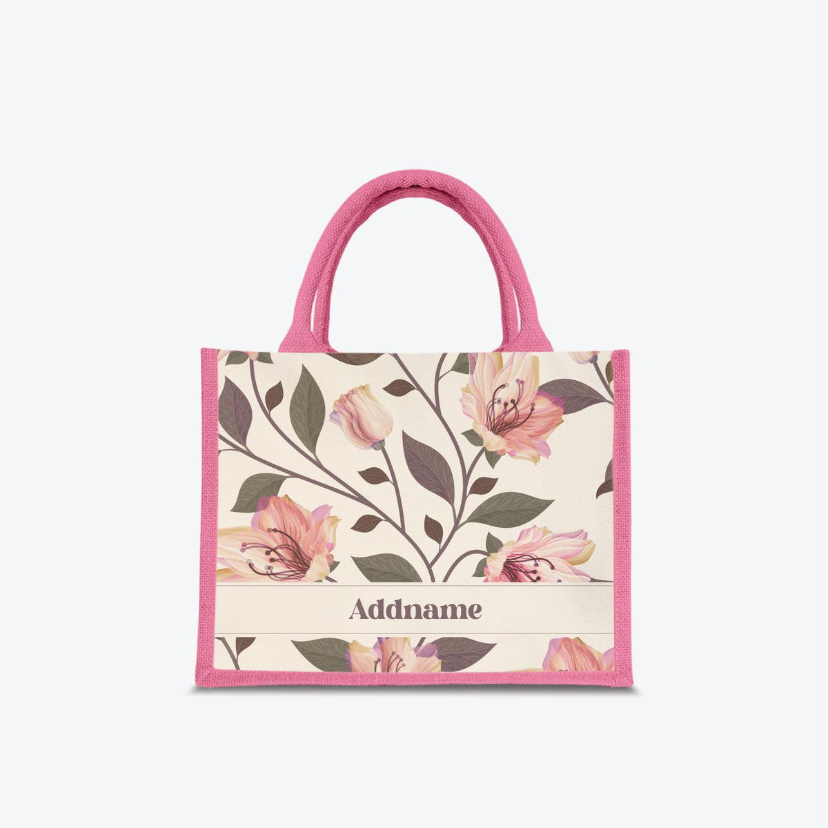 Classic Kesuma Jute Bag - Romantic Pink