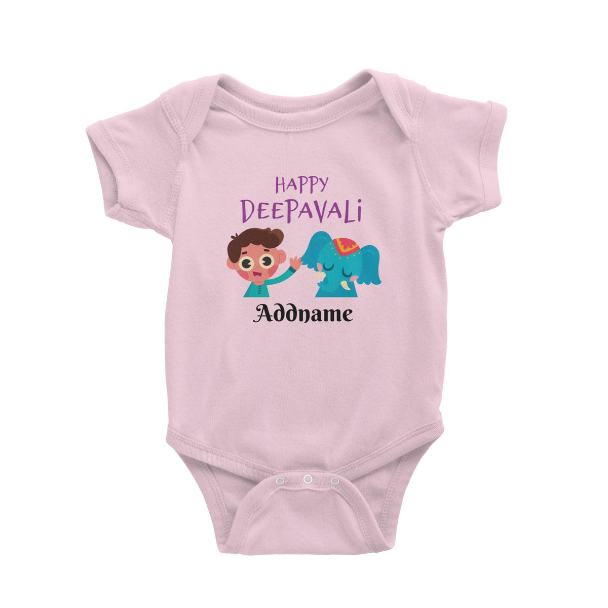 Deepavali Series Little Boy Wishes You Happy Deepavali Baby Romper
