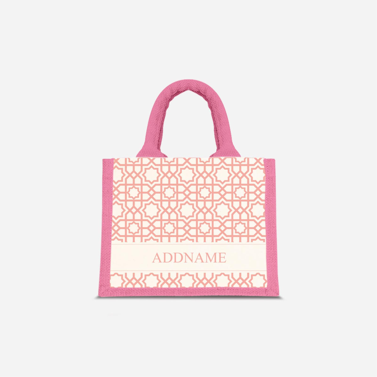 Annas Series - Pastel Peach Jute Bags