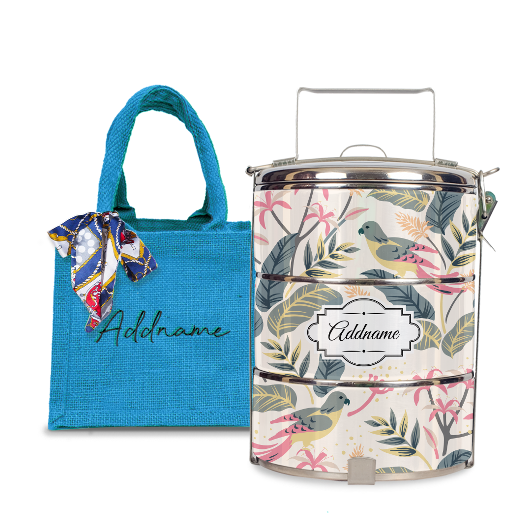 Tropical Bird Tiffin Carrier