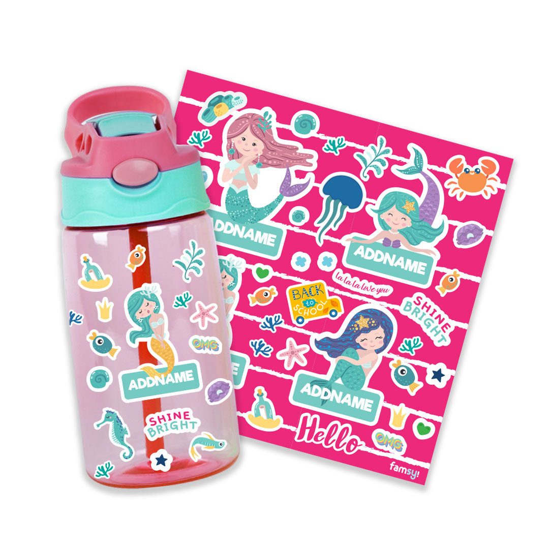 Pop Mermaid Pink Kiddies Bottle