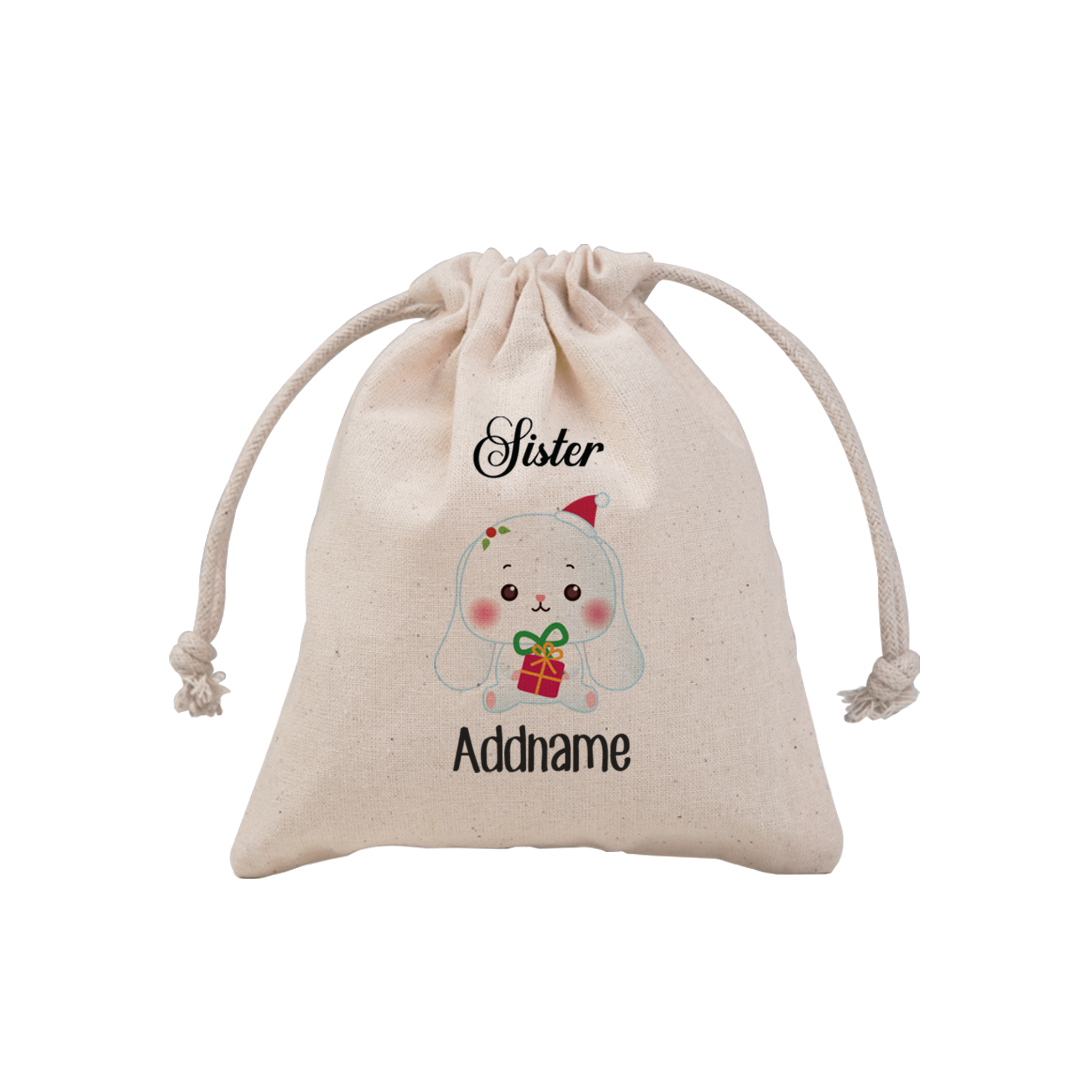 Christmas Cute Animal Series Sister Rabbit MP Mini Pouch