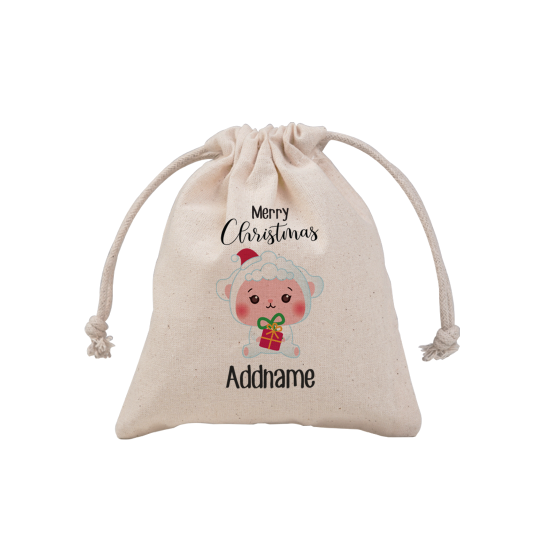 Christmas Cute Animal Series Sheep Merry Christmas MP Mini Pouch