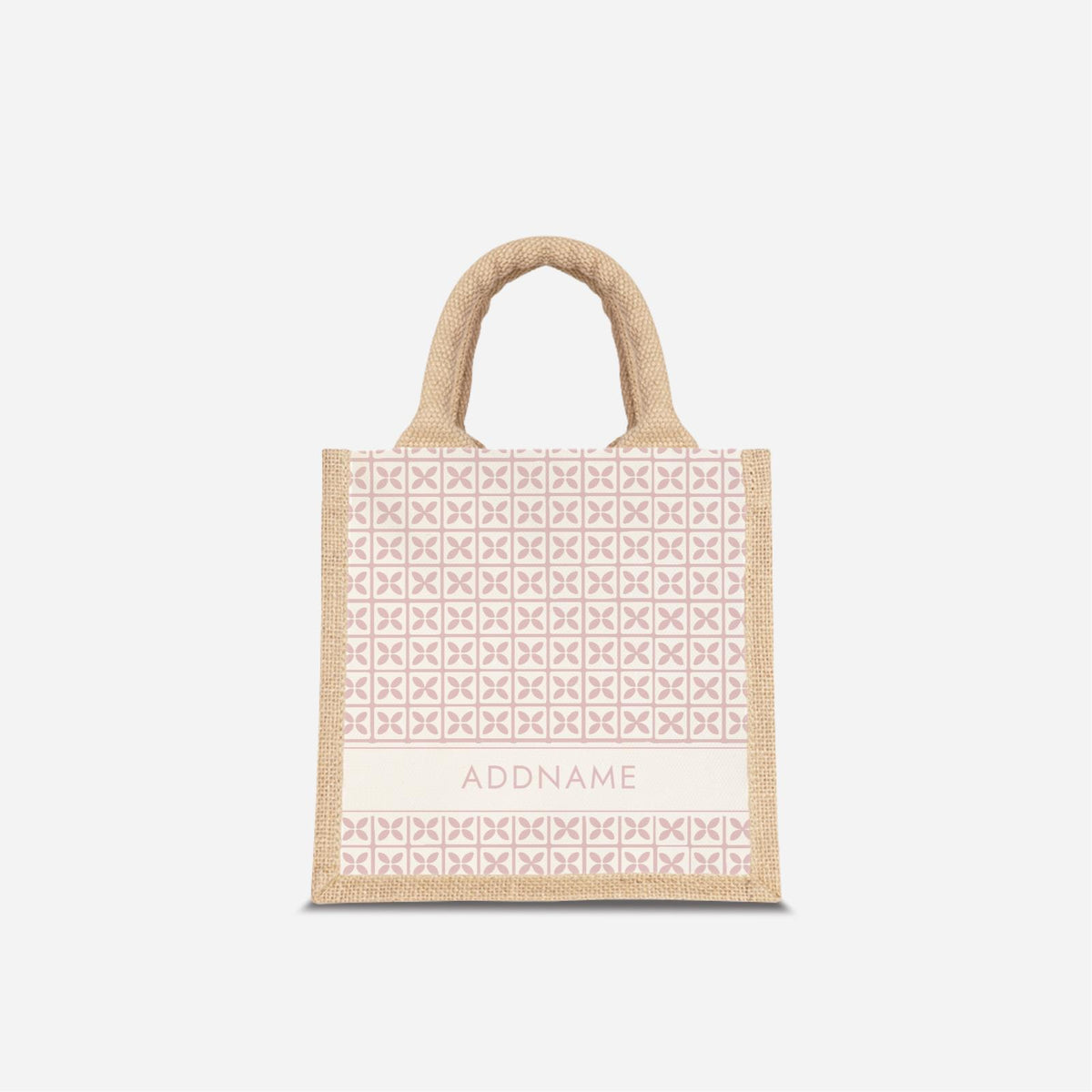 Kedah Rumaysa Jute Bag - Light Pink